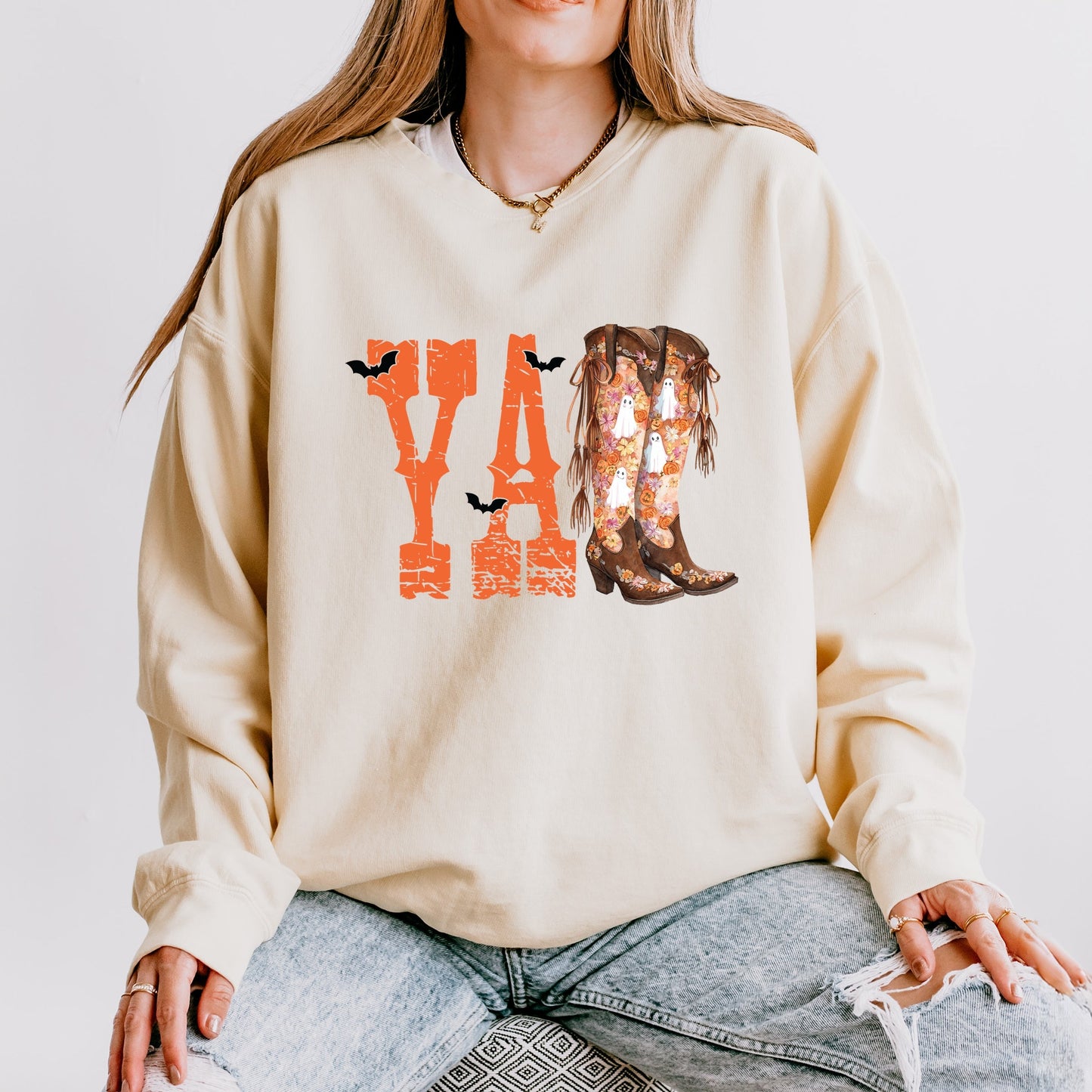 Y'all Bats - Womens Lightweight Garment Dyed Sweatshirt