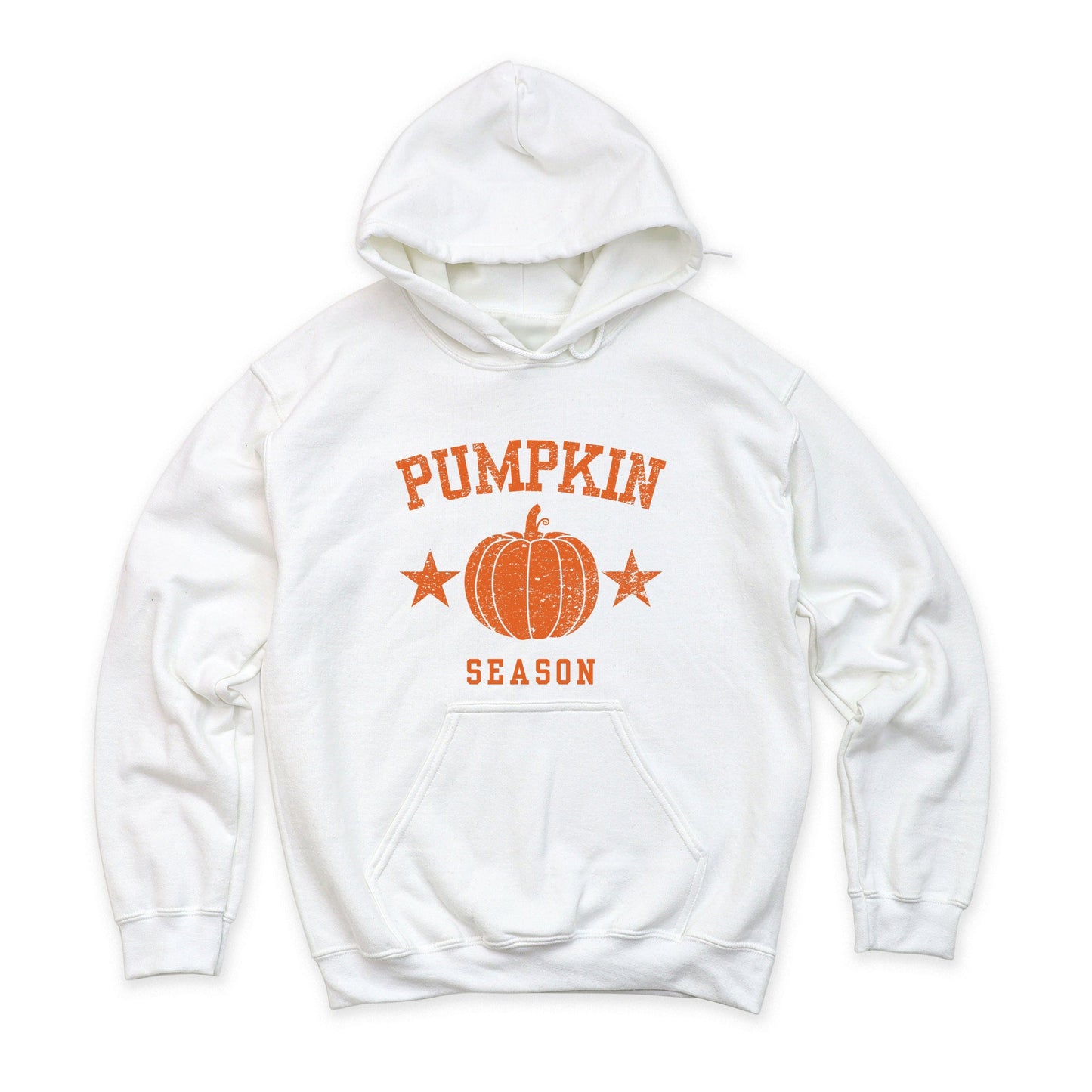 Pumpkin Season Star Distressed - Womens Hoodie