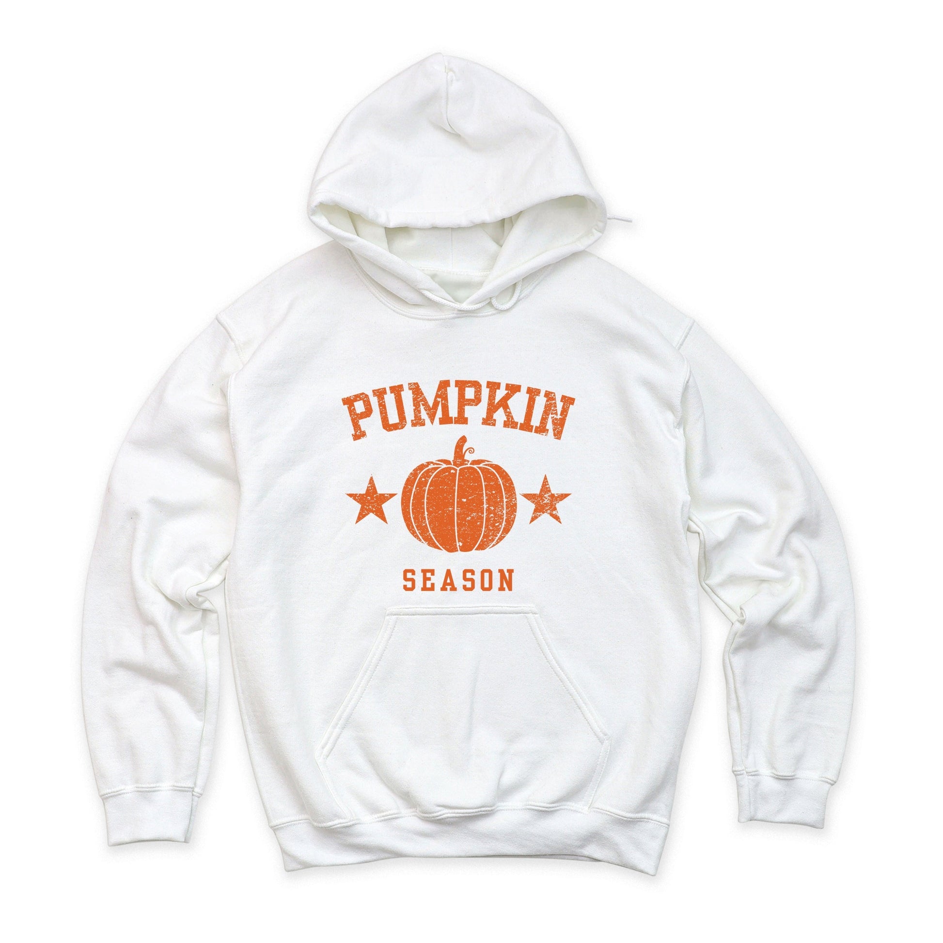 Pumpkin Season Star Distressed - Womens Hoodie