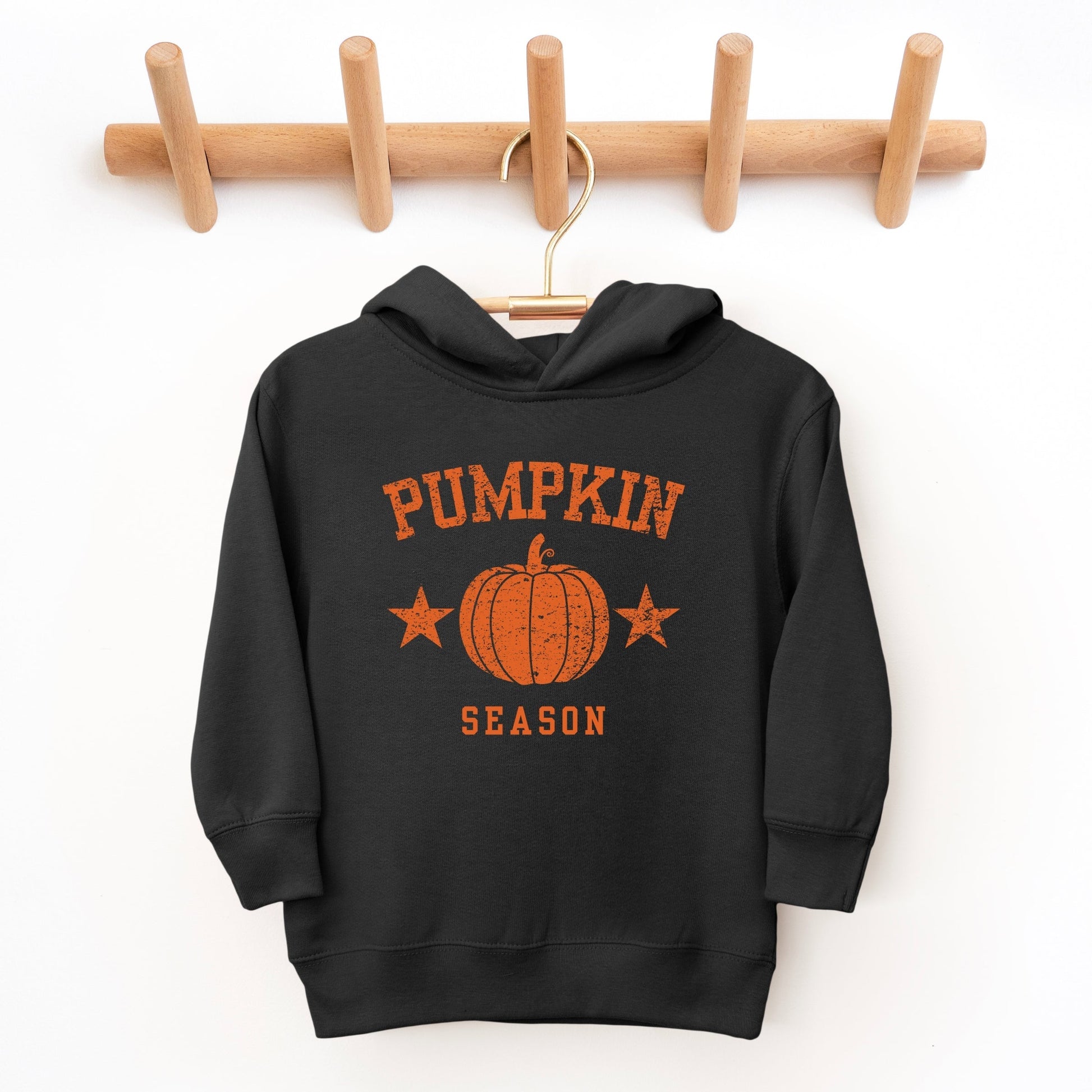 Pumpkin Season Star Distressed - Toddler Hoodie