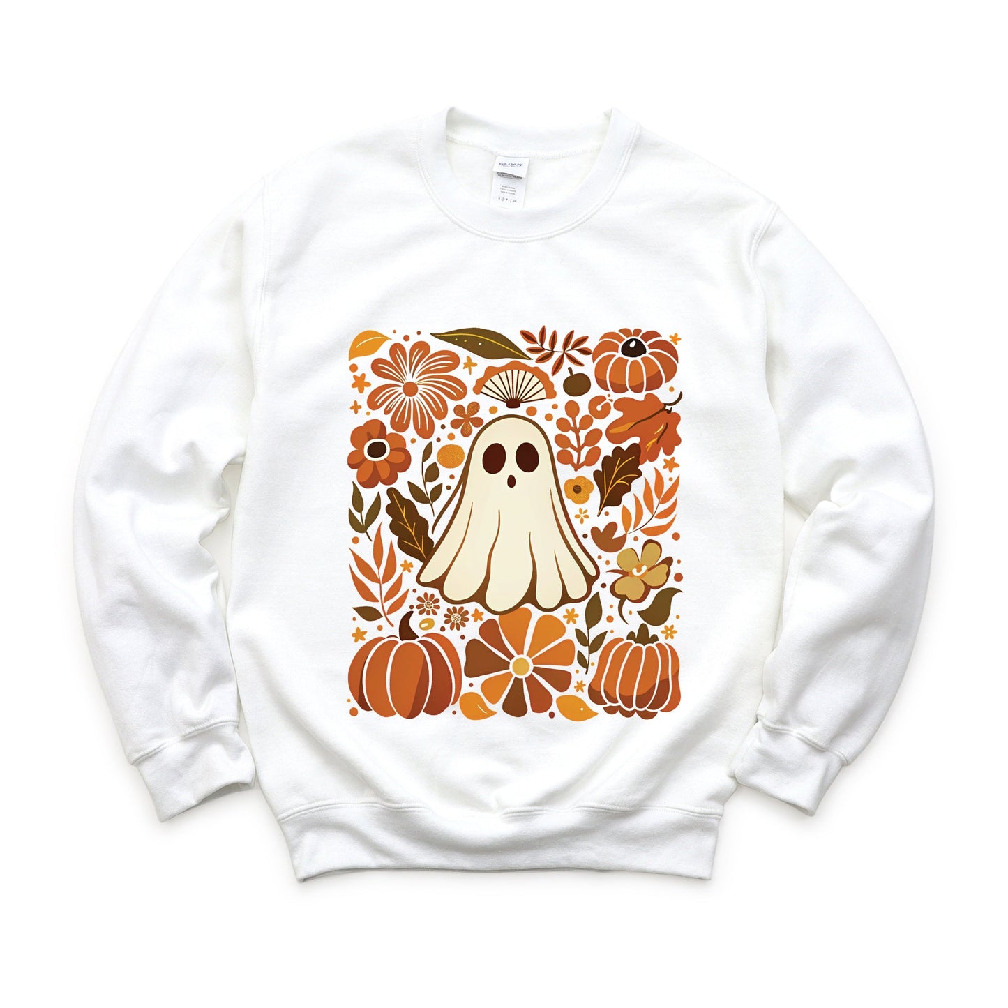 Ghost Floral Collage -  Womens Sweatshirt