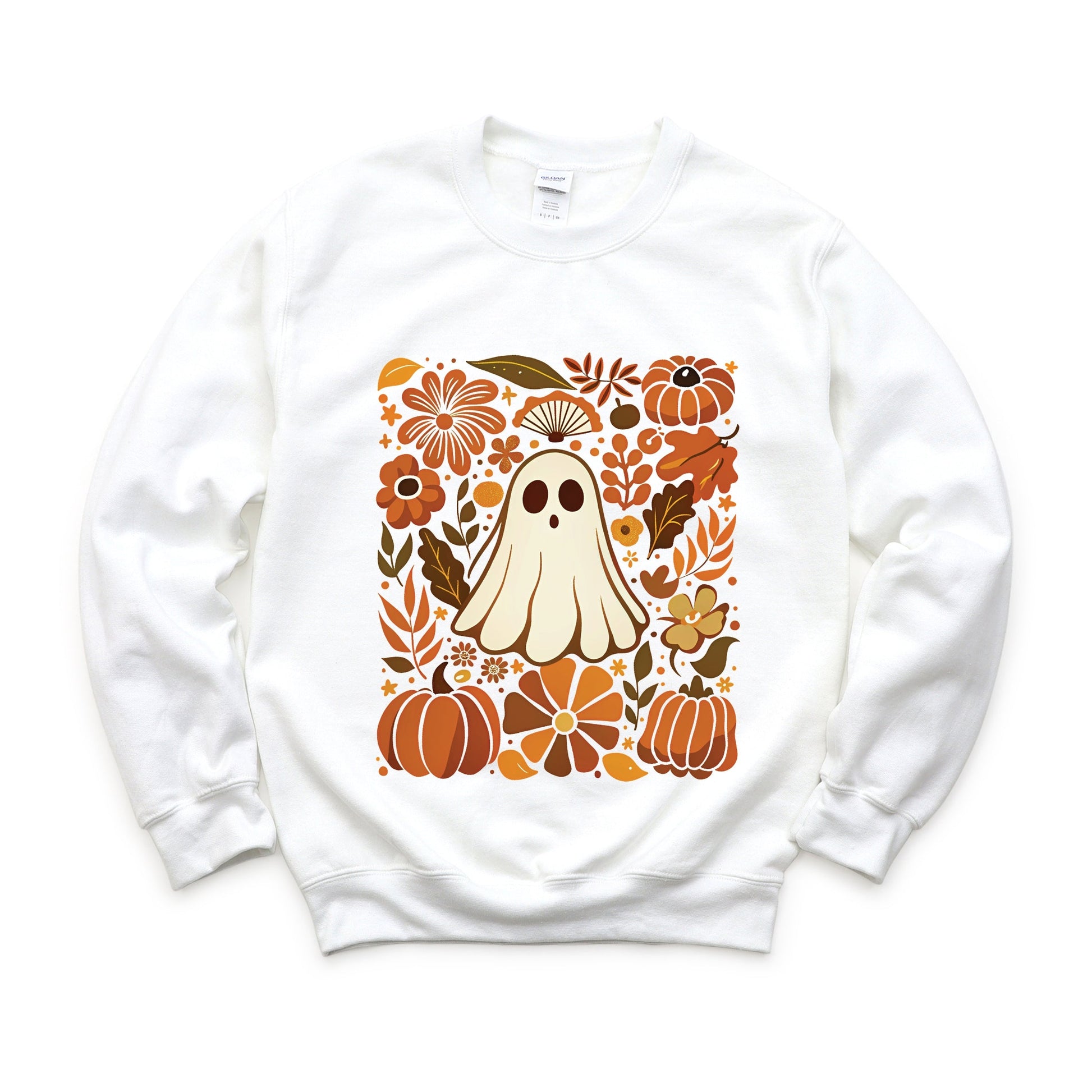 Ghost Floral Collage -  Womens Sweatshirt