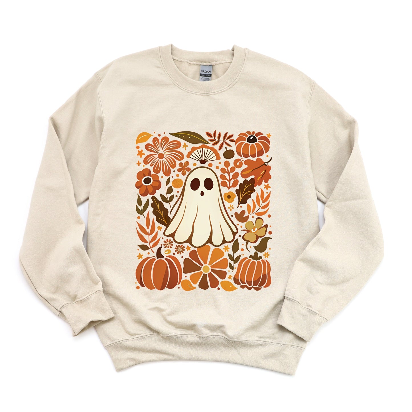 Ghost Floral Collage -  Womens Sweatshirt
