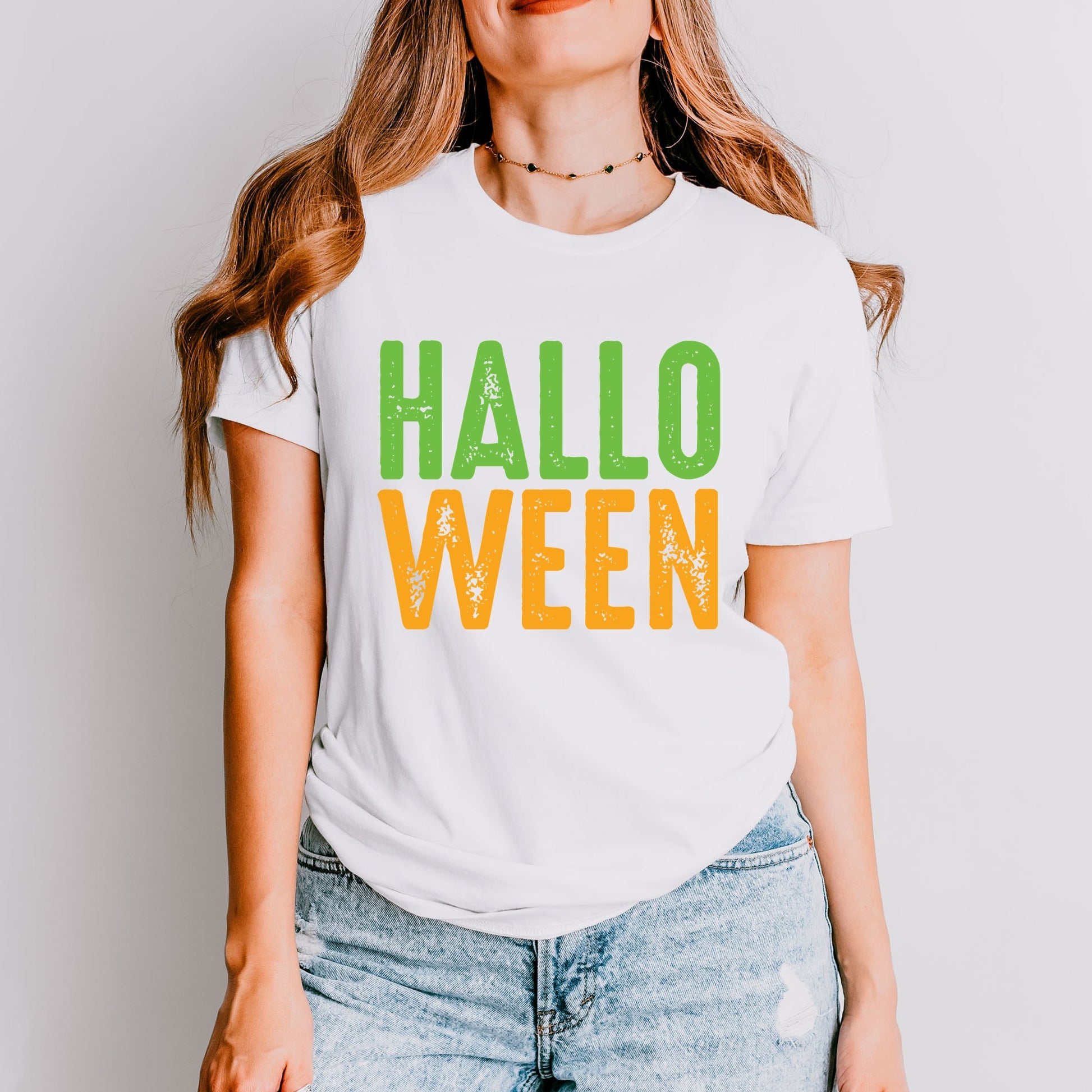 Halloween Bright Distressed - Short Sleeve Tee