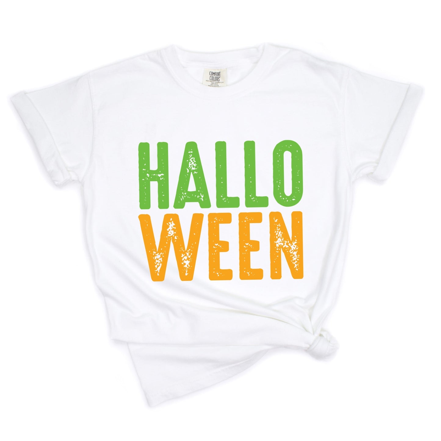 Halloween Bright Distressed - Garment Dyed Tee
