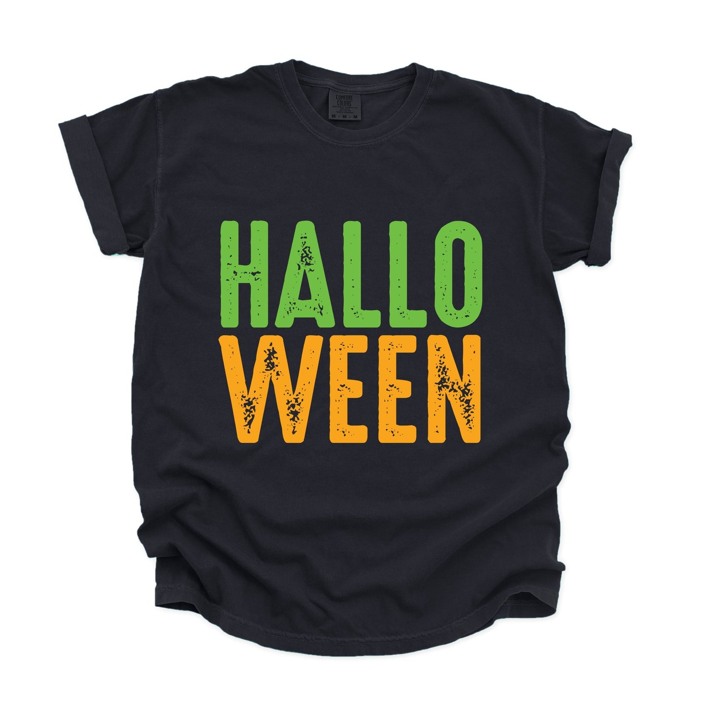 Halloween Bright Distressed - Garment Dyed Tee