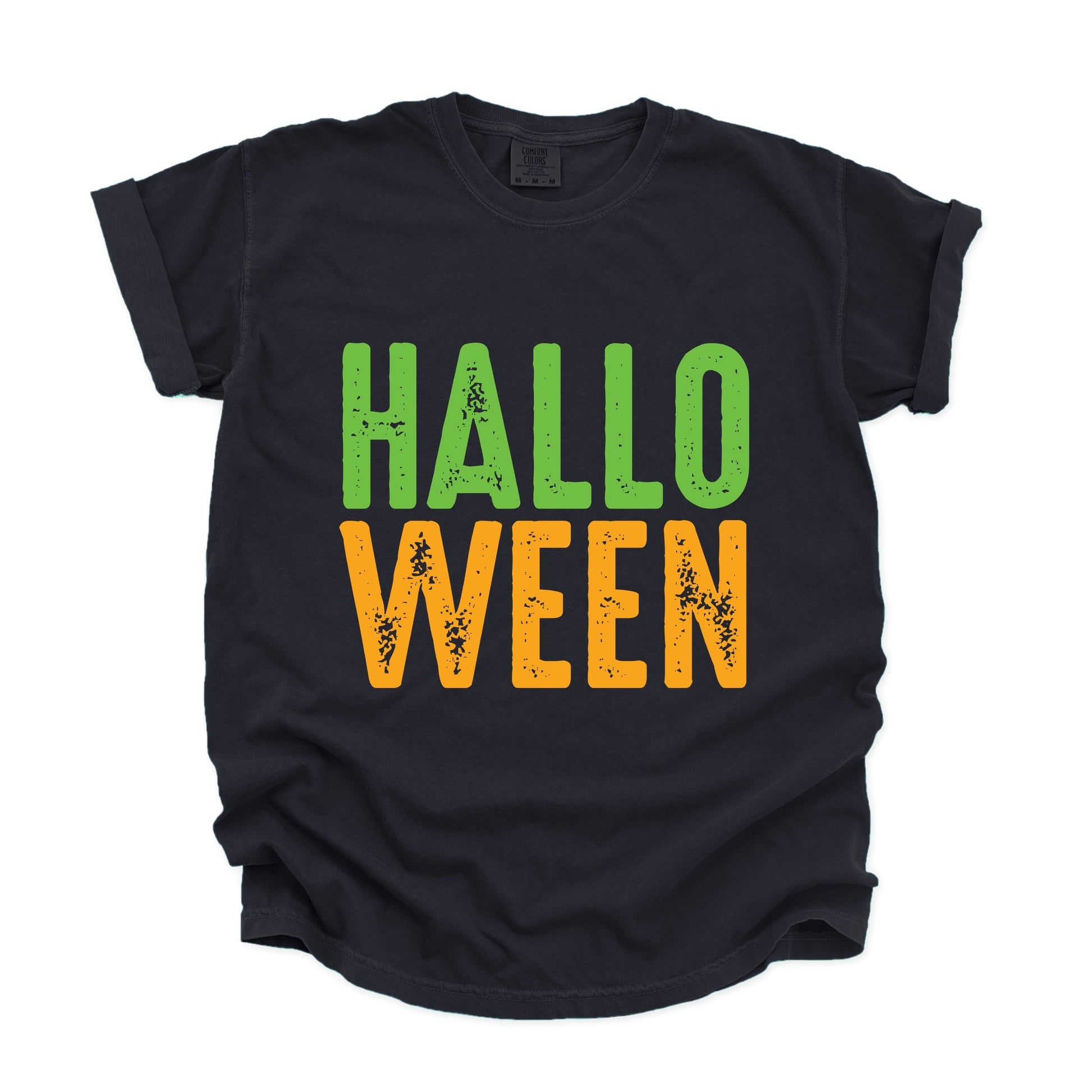 Halloween Bright Distressed - Garment Dyed Tee