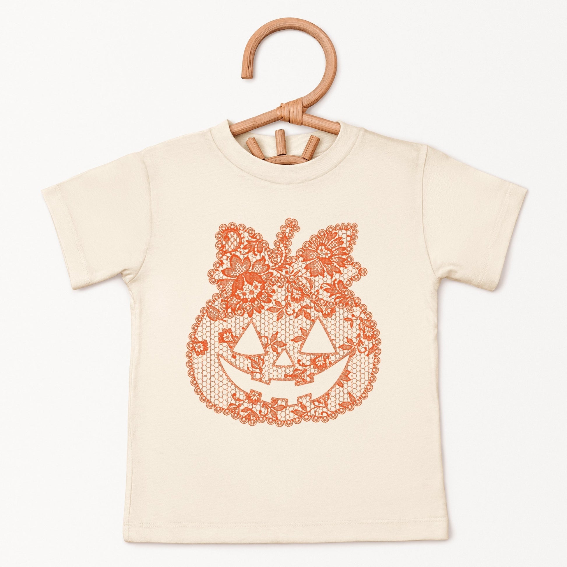 Pumpkin Doily Coquette - Youth Short Sleeve Graphic T-Shirt and Toddler Short Sleeve Graphic T-Shirt