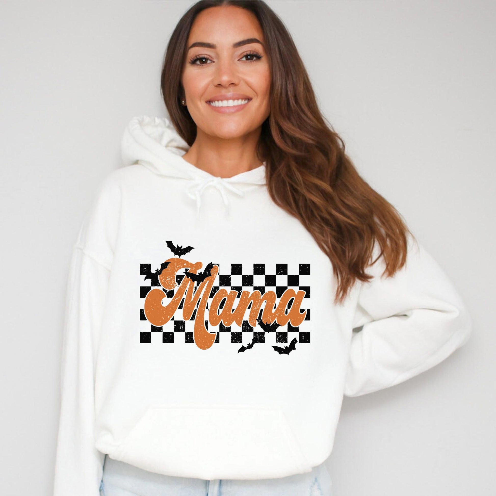 Mama Checkered Bats - Hoodie