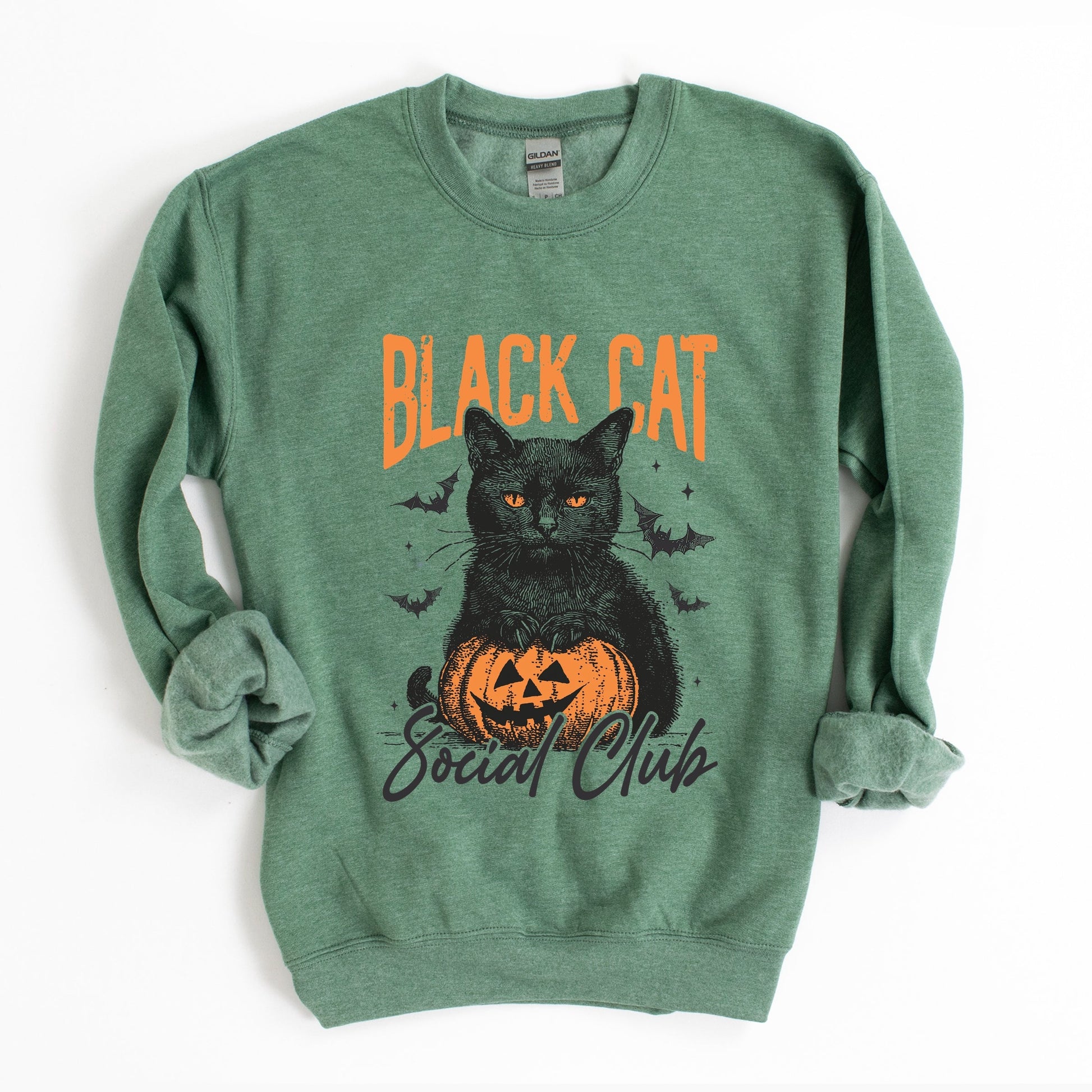 Black Cat Social Club Pumpkin - Sweatshirt