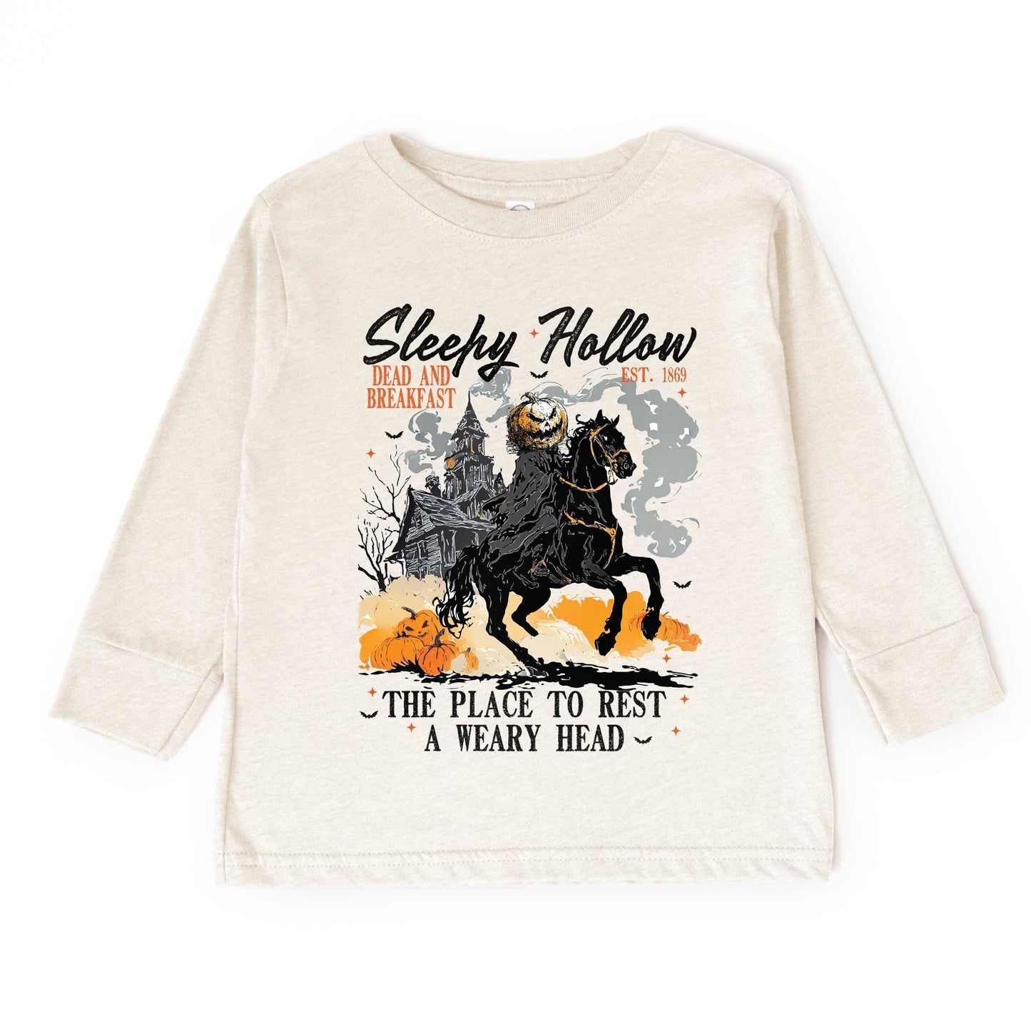 Sleepy Hollow Dead and Breakfast - Toddler Long Sleeve Graphic Tee and Youth Long Sleeve Graphic T-Shirt