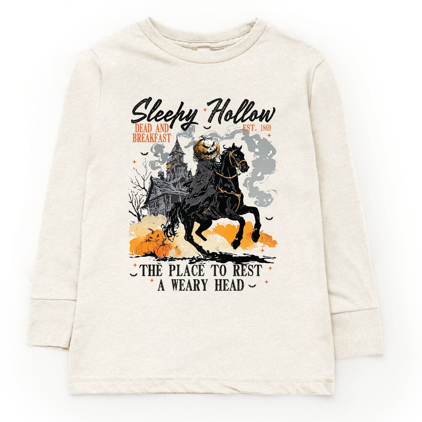 Sleepy Hollow Dead and Breakfast - Toddler Long Sleeve Graphic Tee and Youth Long Sleeve Graphic T-Shirt