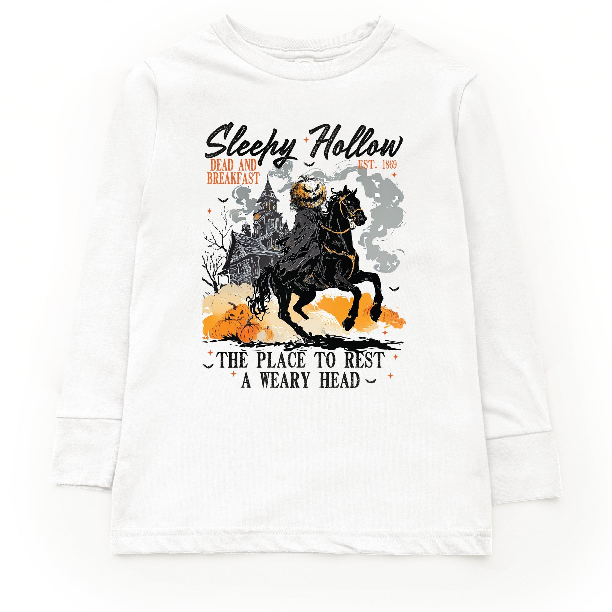 Sleepy Hollow Dead and Breakfast - Toddler Long Sleeve Graphic Tee and Youth Long Sleeve Graphic T-Shirt