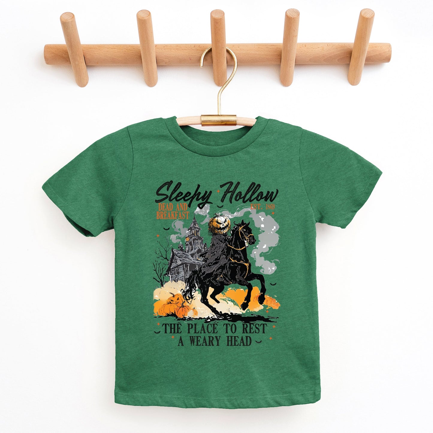 Sleepy Hollow Dead and Breakfast - Toddler Short Sleeve Graphic T-Shirt