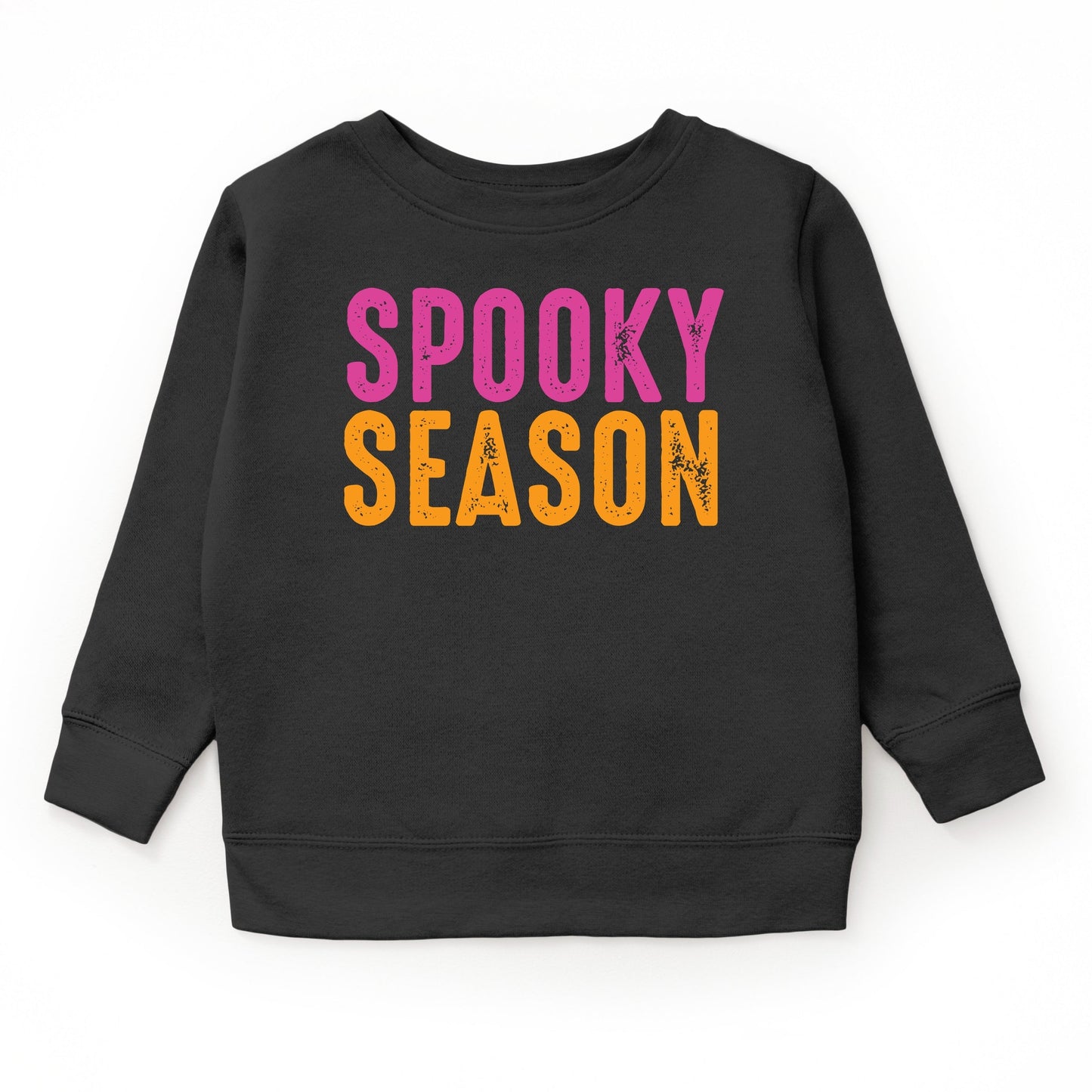 Spooky Season Bright Distressed - Toddler Graphic Sweatshirt and Youth Graphic Sweatshirt