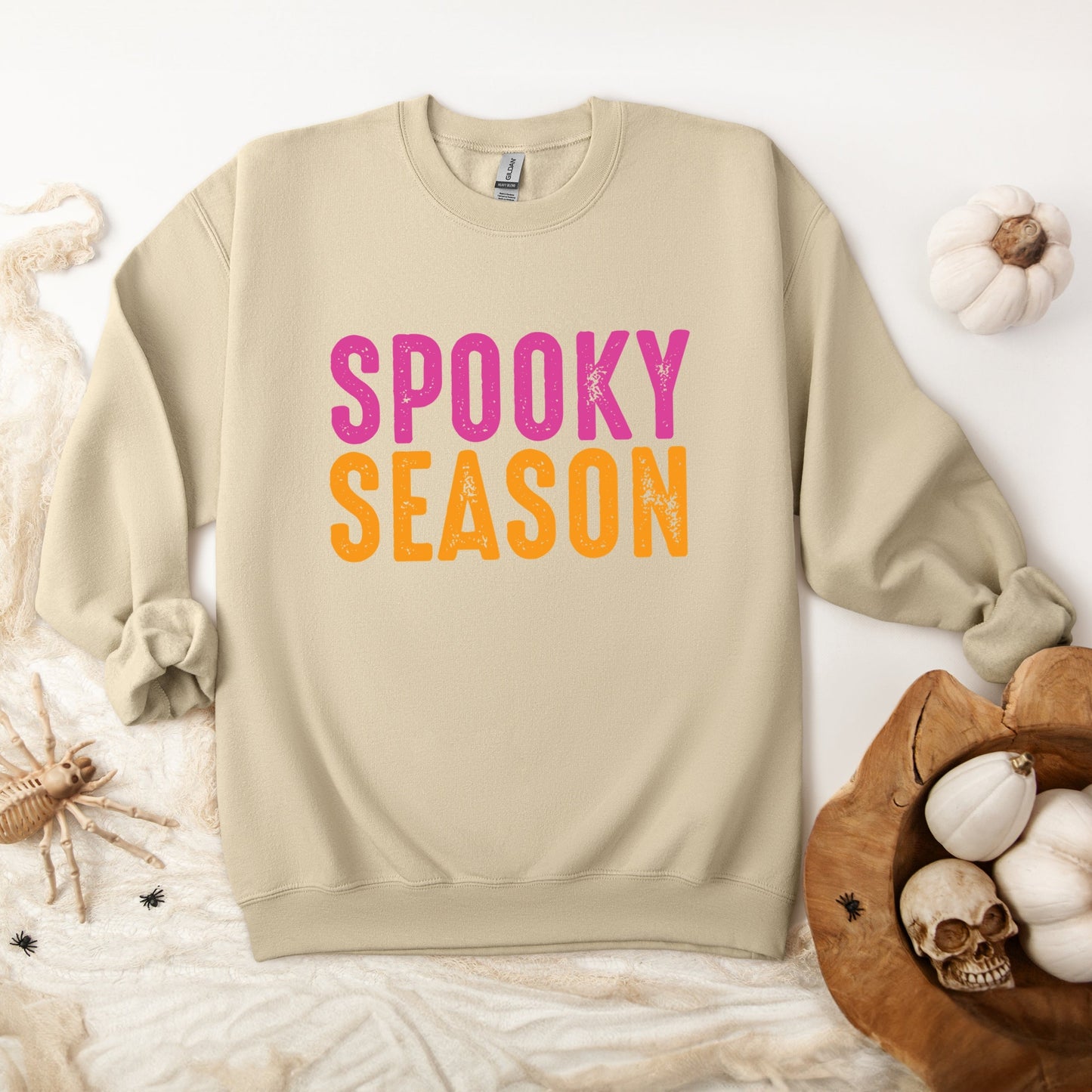 Spooky Season Bright Distressed - Women's Graphic Sweatshirt