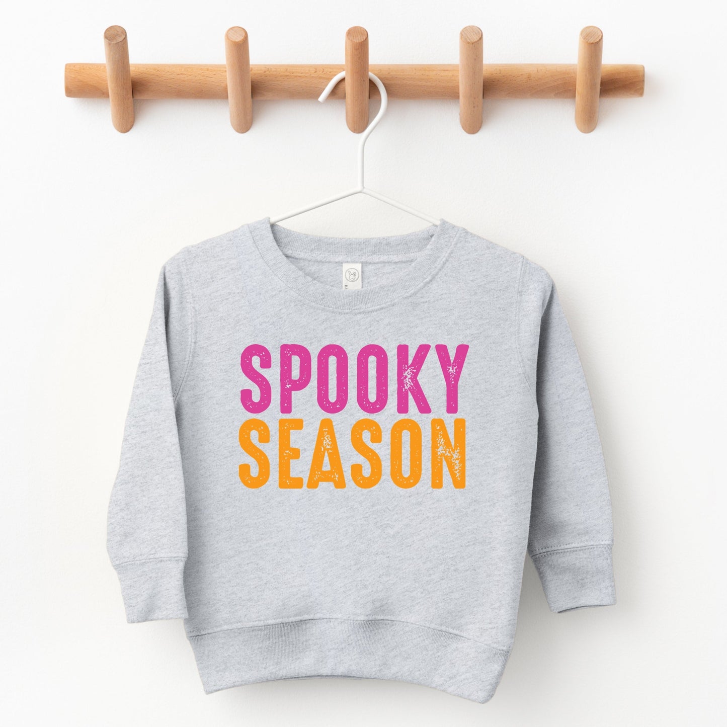 Spooky Season Bright Distressed - Toddler Graphic Sweatshirt and Youth Graphic Sweatshirt