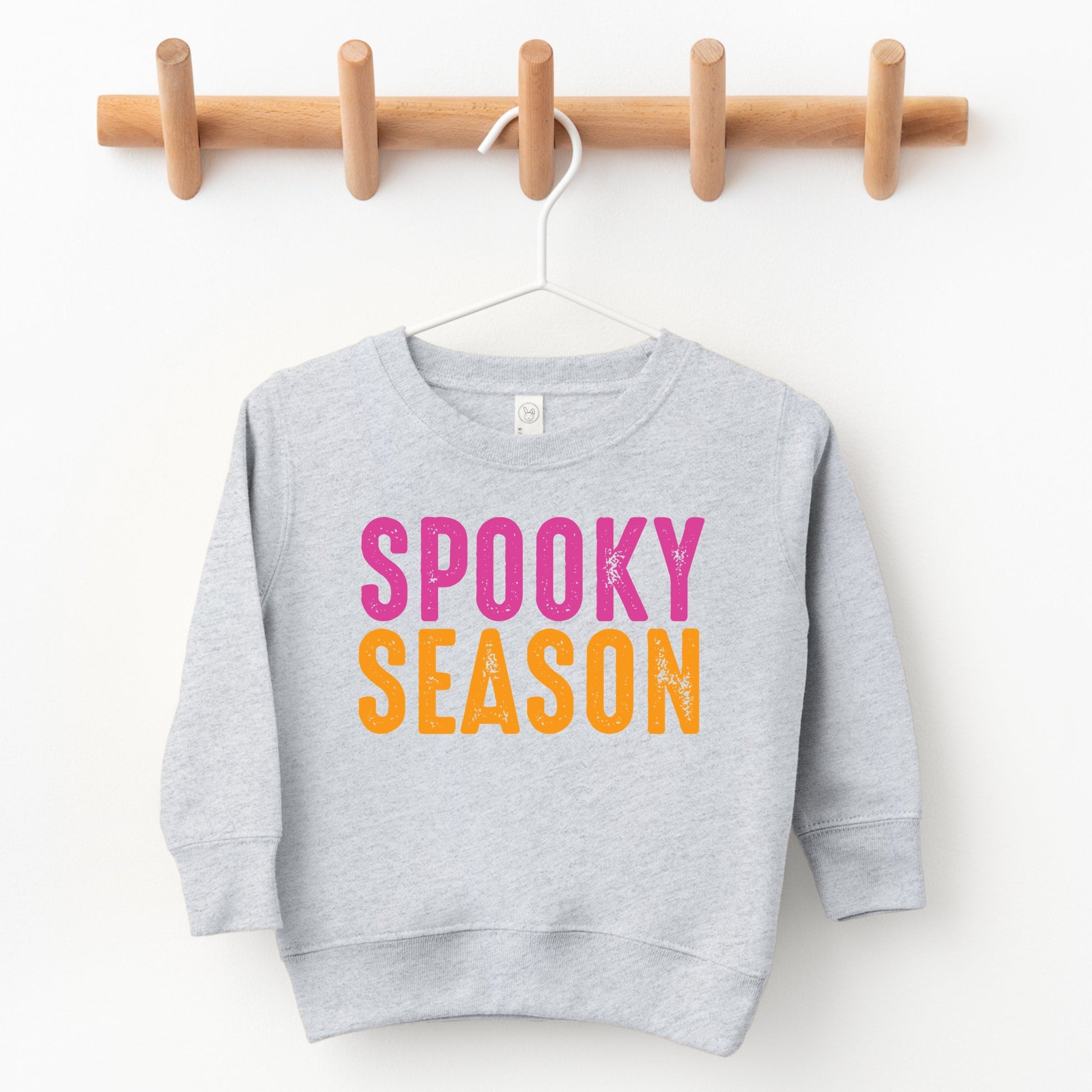 Spooky Season Bright Distressed - Toddler Graphic Sweatshirt and Youth Graphic Sweatshirt