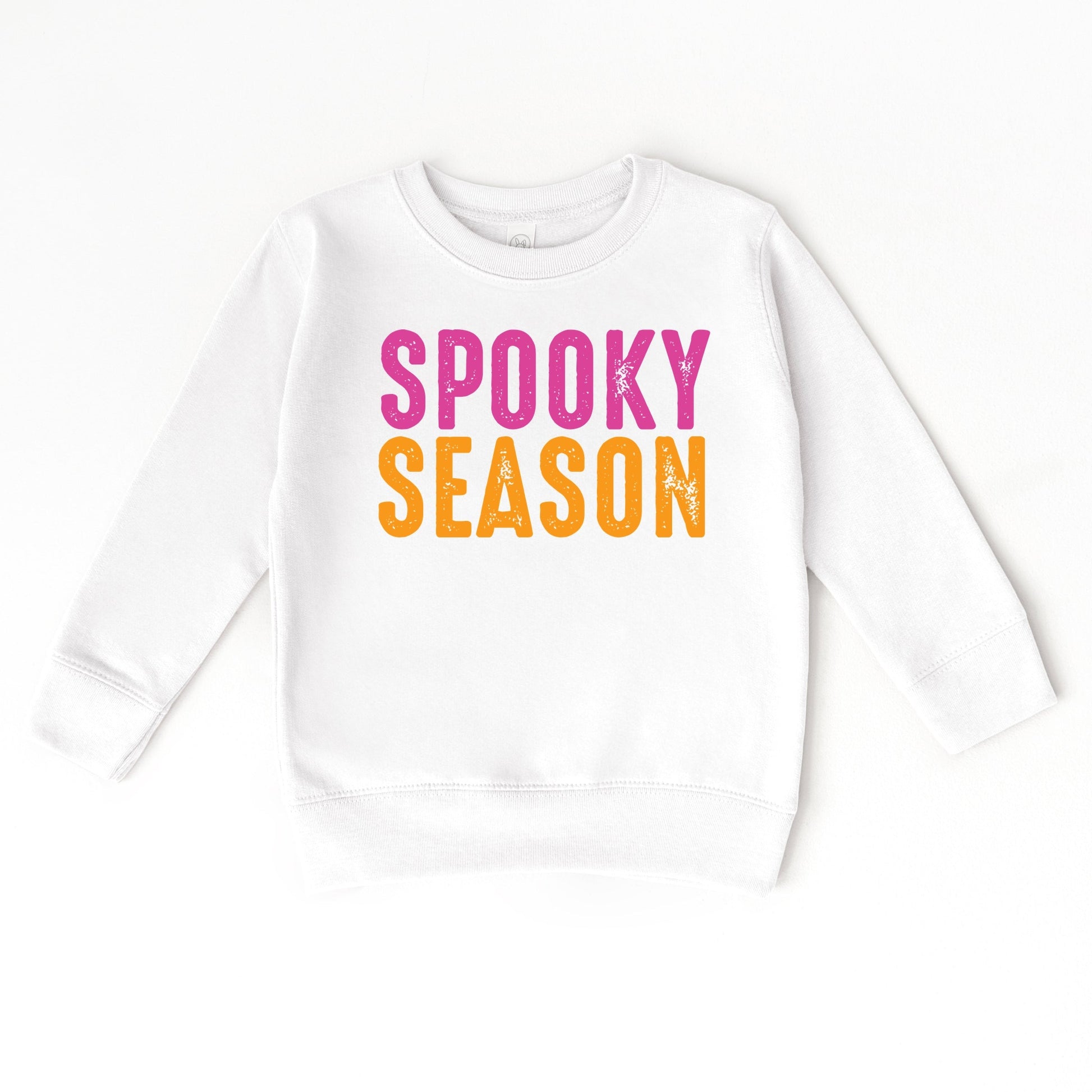 Spooky Season Bright Distressed - Toddler Graphic Sweatshirt and Youth Graphic Sweatshirt