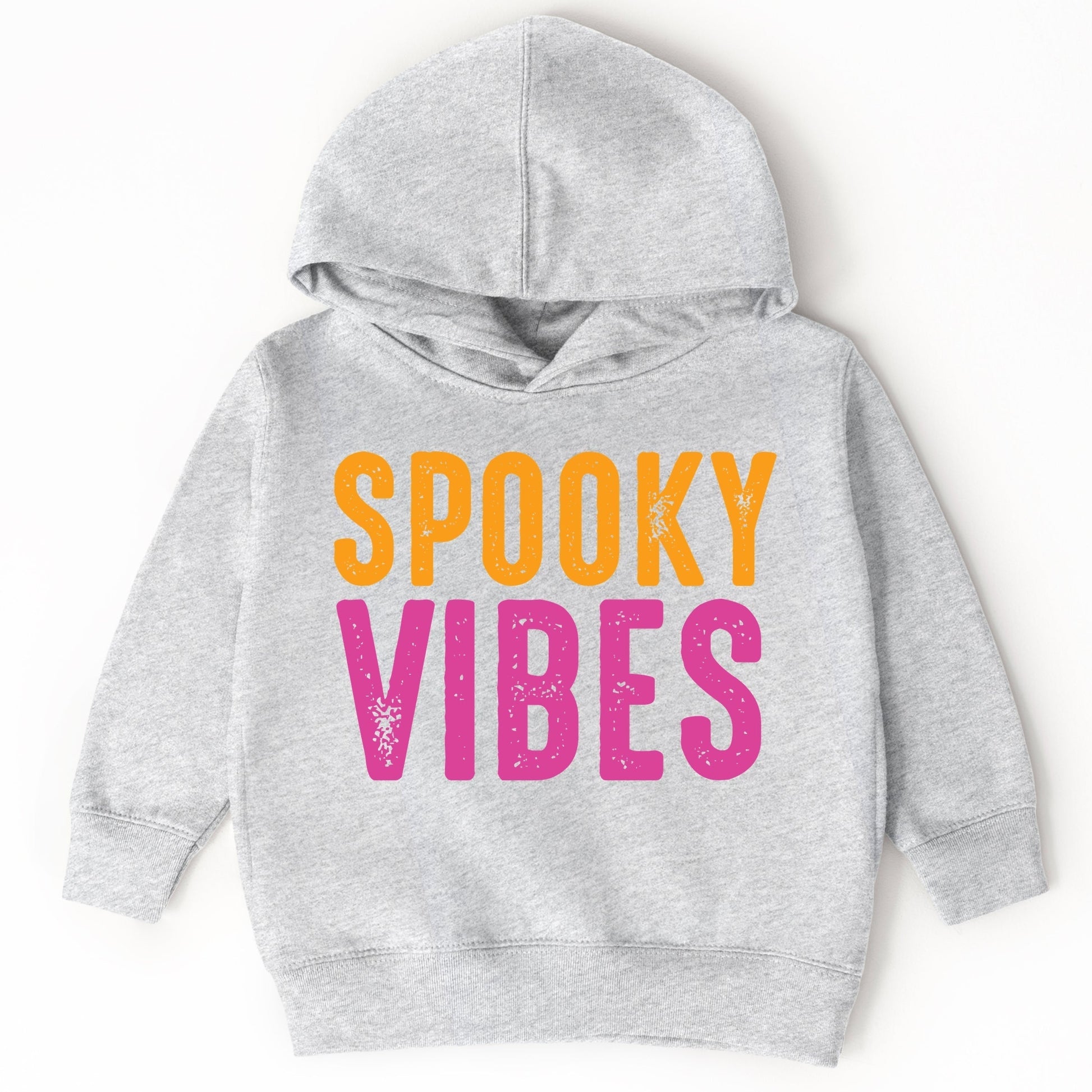 Spooky Vibes Bright Distressed - Toddler Hoodie and Youth Graphic Hoodie