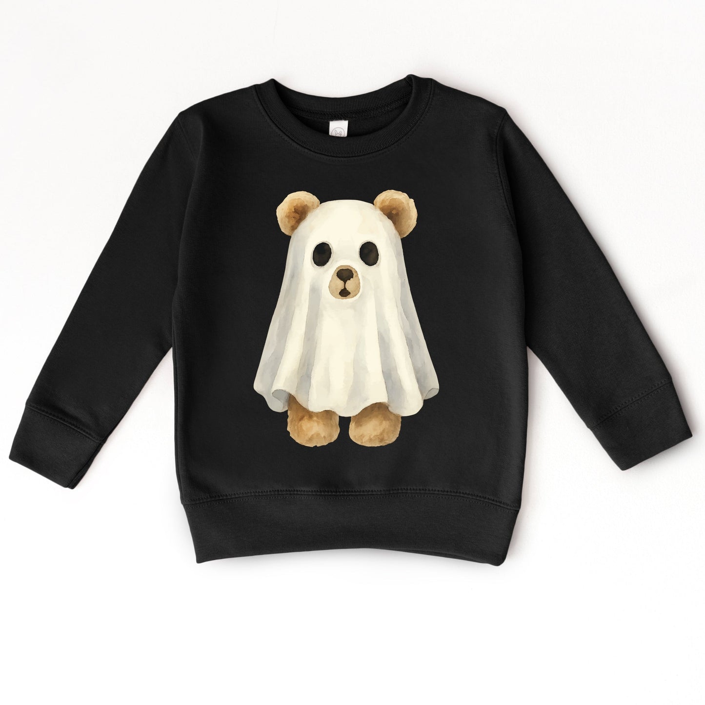 Watercolor Ghost Bear - Kids Toddler Sweatshirt and Kids Youth Sweatshirt