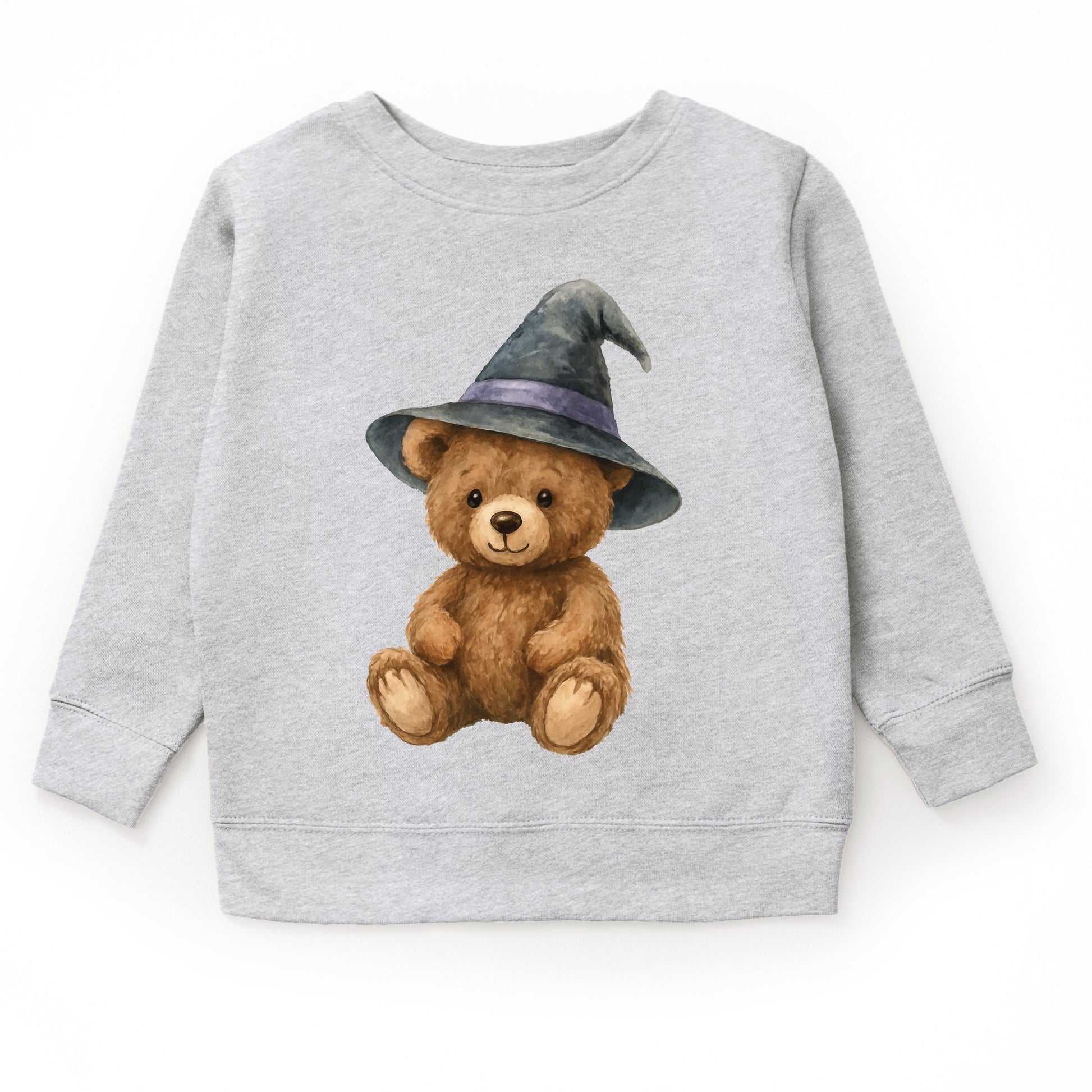 Watercolor Witchy Bear - Kids Youth Sweatshirt and Kids Toddler Sweatshirt