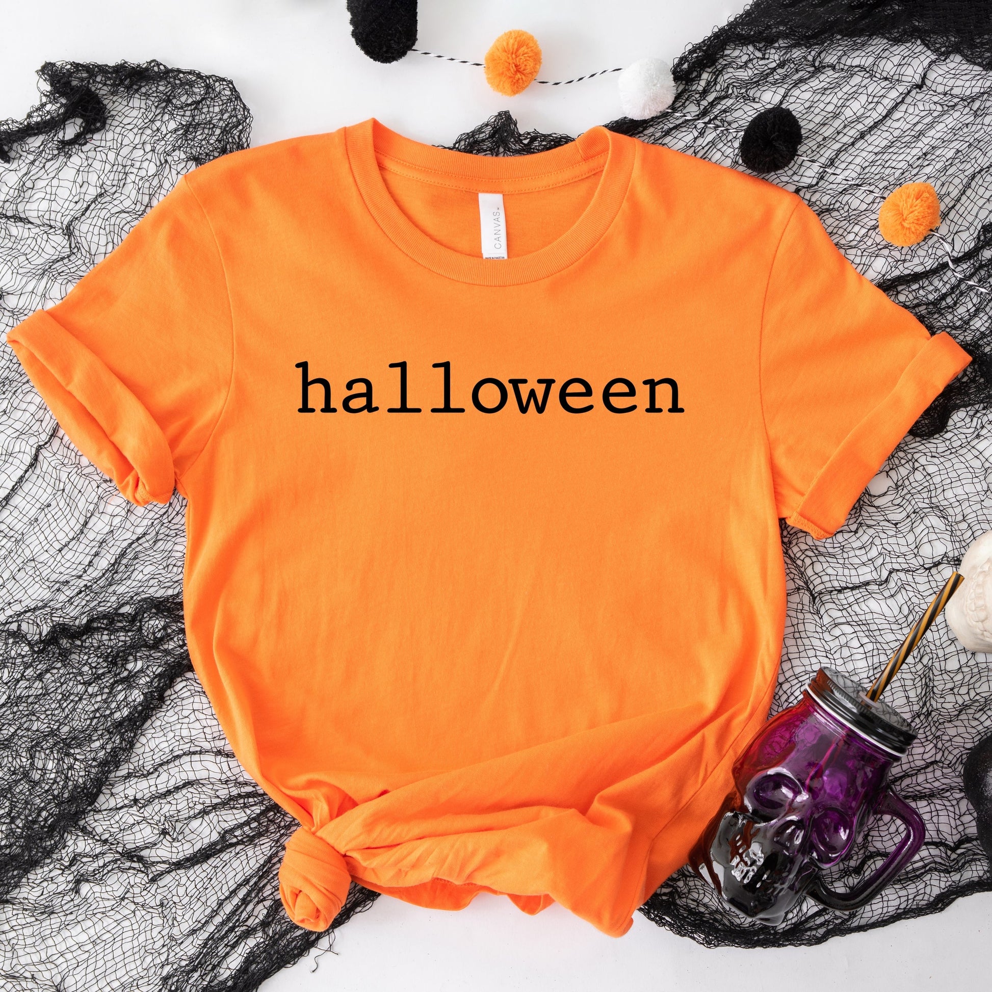 Halloween Typewriter - Women's Short Sleeve Graphic T-Shirt