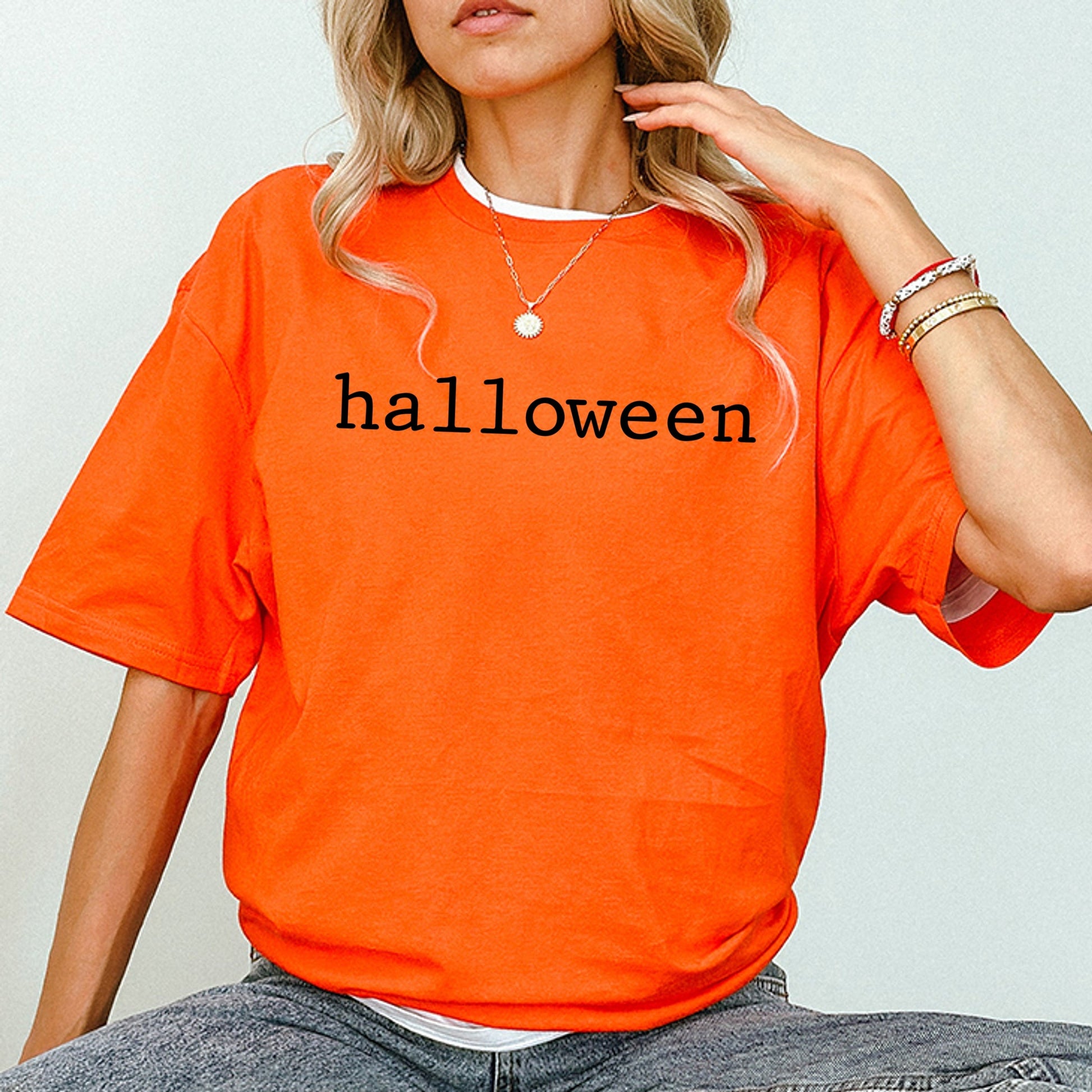 Halloween Typewriter - Women's Short Sleeve Graphic T-Shirt