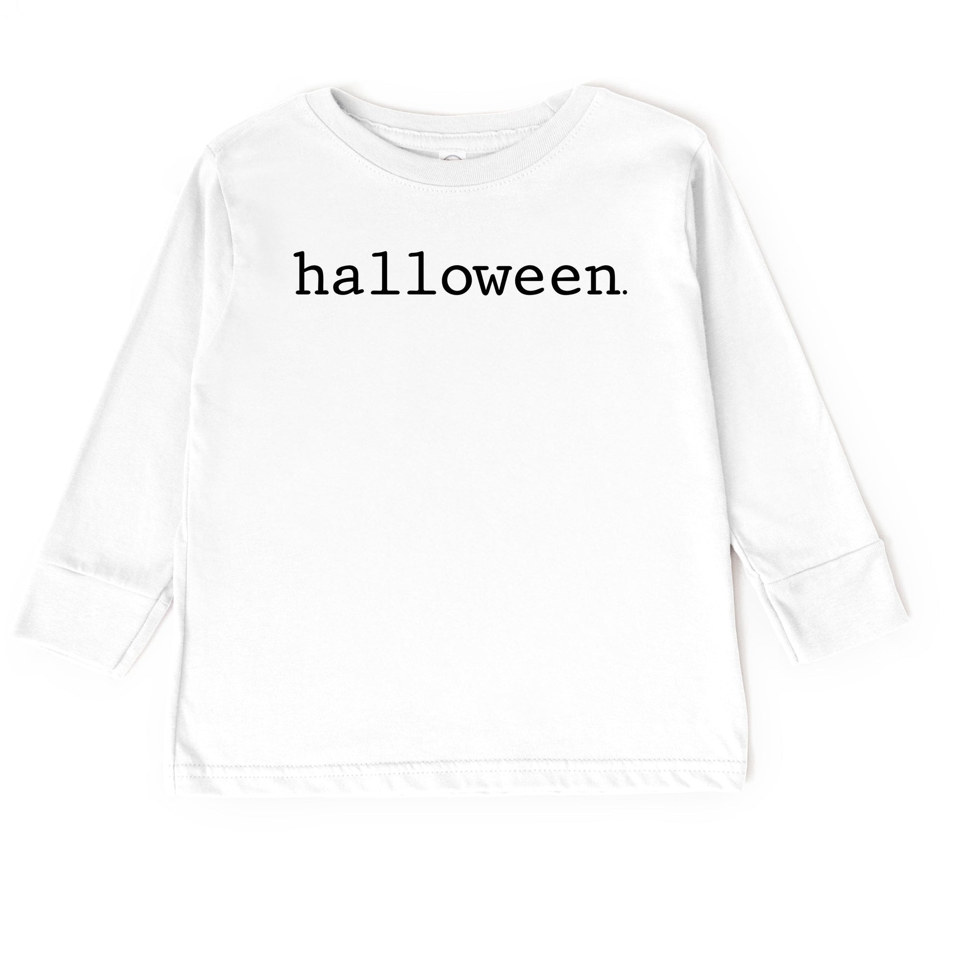 Halloween Typewriter - Toddler Long Sleeve Graphic Tee and Youth Long Sleeve Graphic T-Shirt