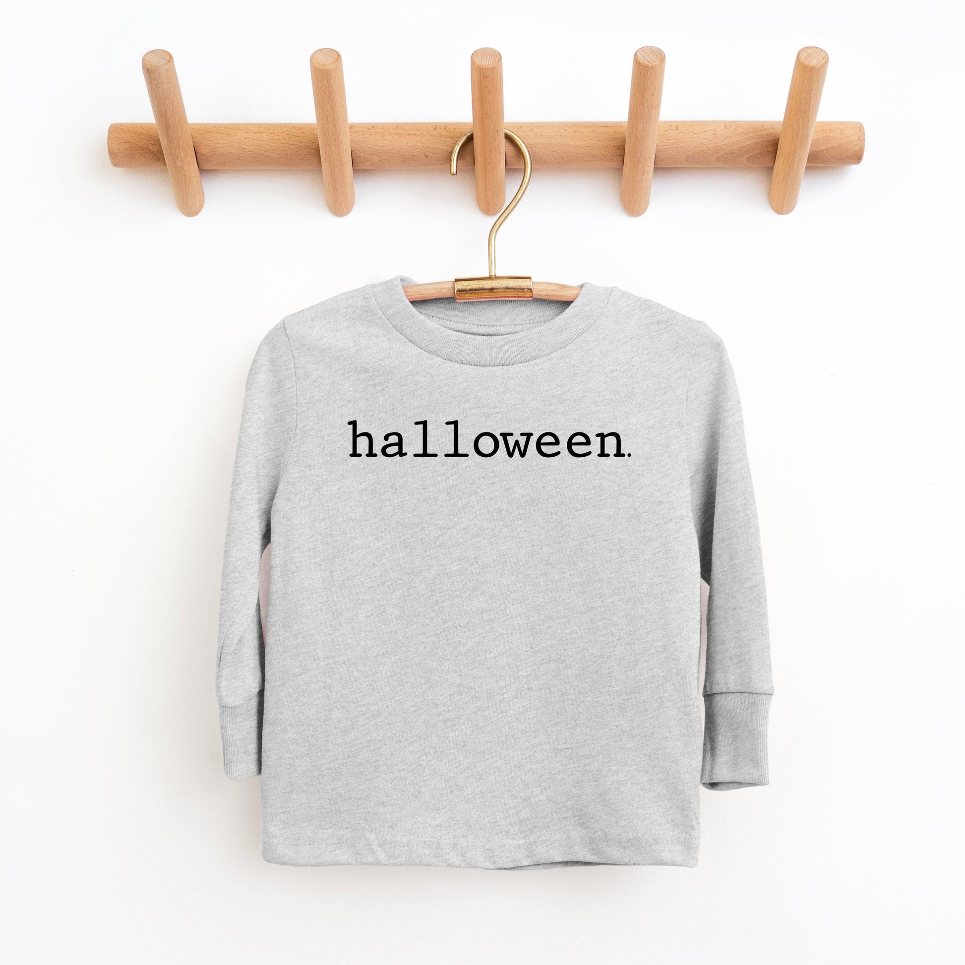 Halloween Typewriter - Toddler Long Sleeve Graphic Tee and Youth Long Sleeve Graphic T-Shirt