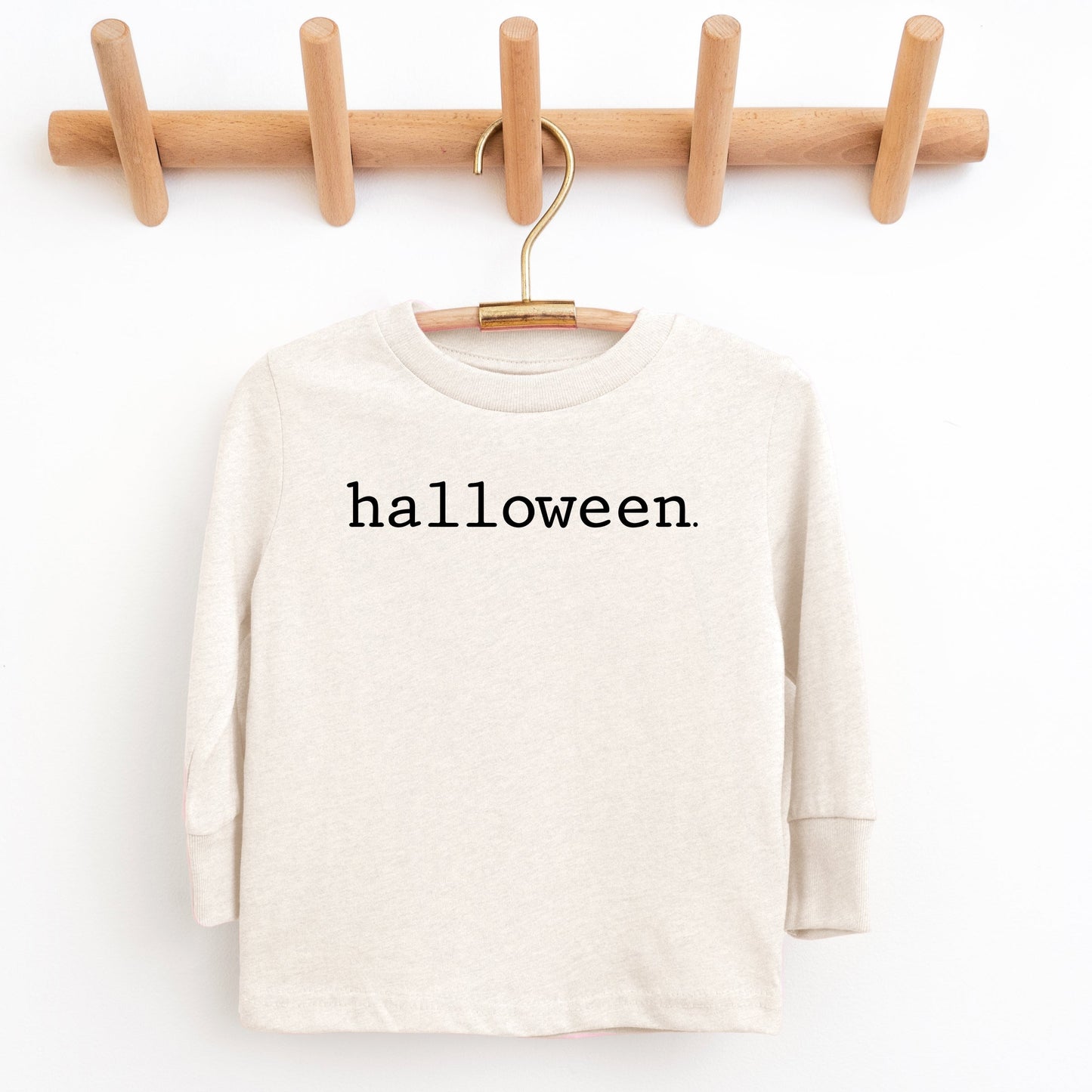 Halloween Typewriter - Toddler Long Sleeve Graphic Tee and Youth Long Sleeve Graphic T-Shirt