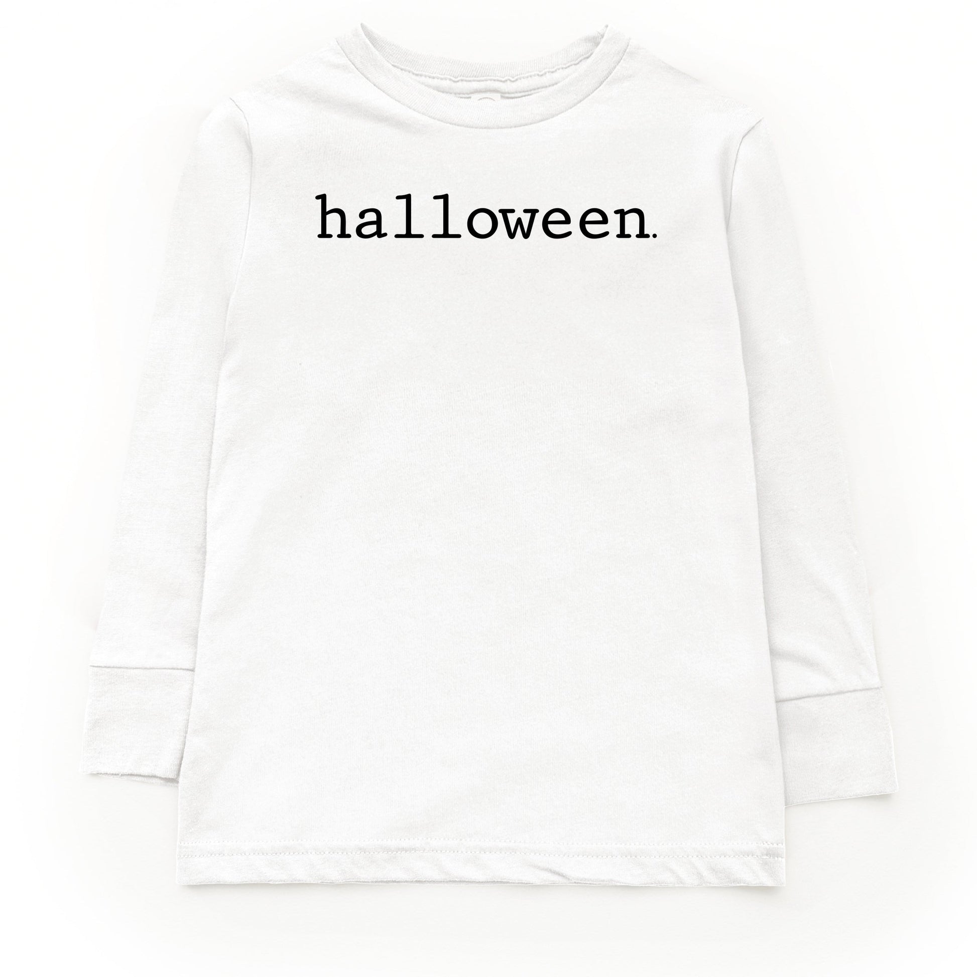 Halloween Typewriter - Toddler Long Sleeve Graphic Tee and Youth Long Sleeve Graphic T-Shirt