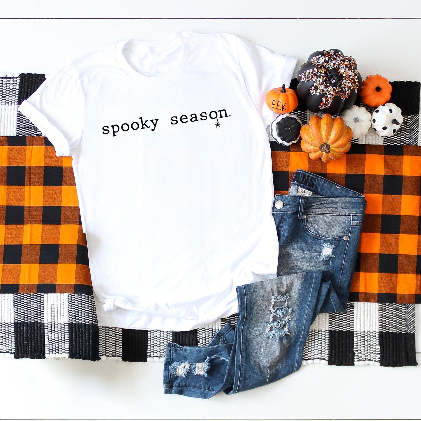 Spooky Season Typewriter - Women's Short Sleeve Graphic T-Shirt