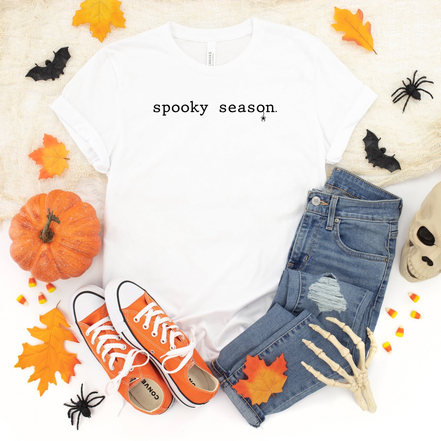 Spooky Season Typewriter - Youth Short Sleeve Graphic T-Shirt and Toddler Short Sleeve Graphic T-Shirt