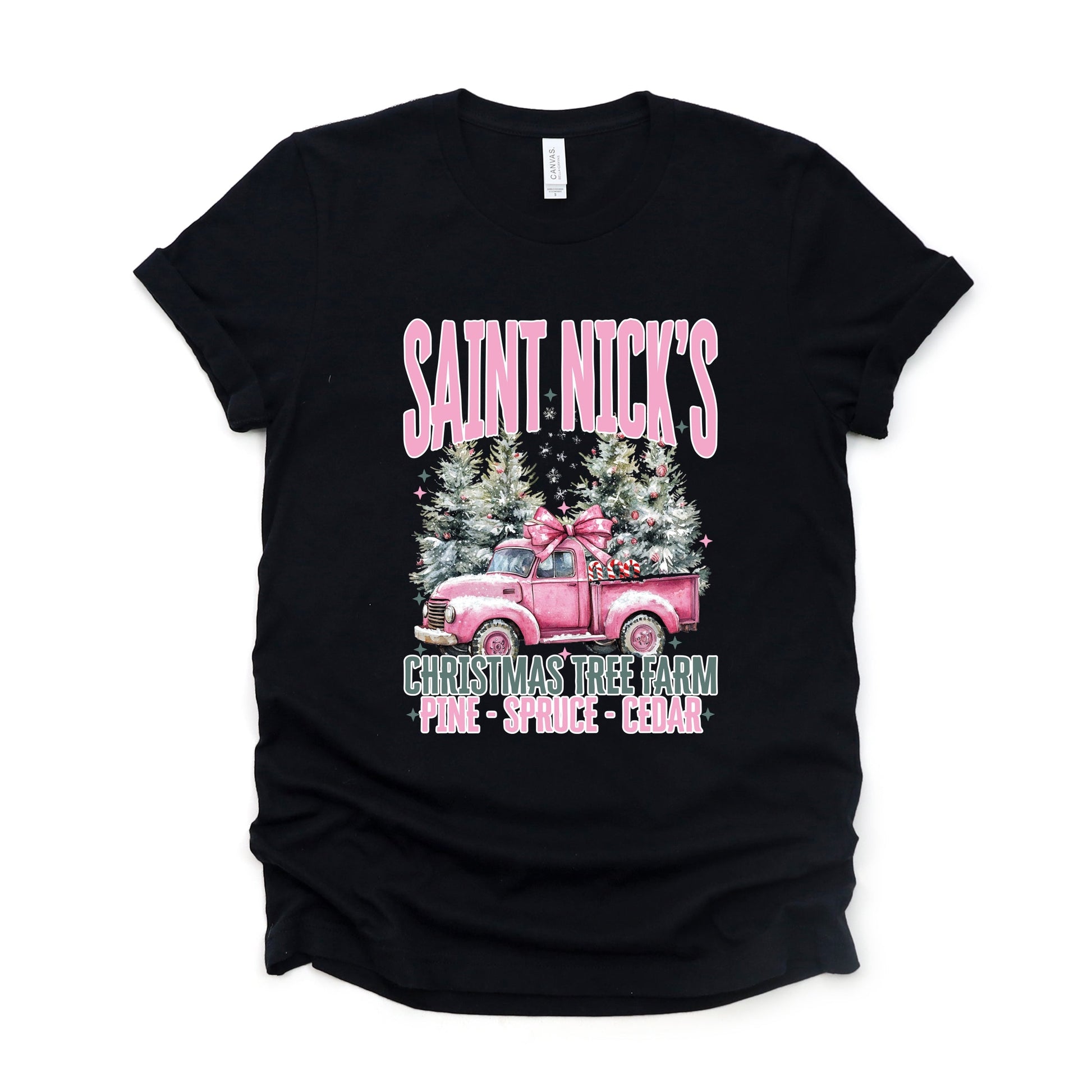 Saint Nick's Farm Truck - Women's Short Sleeve Graphic T-Shirt