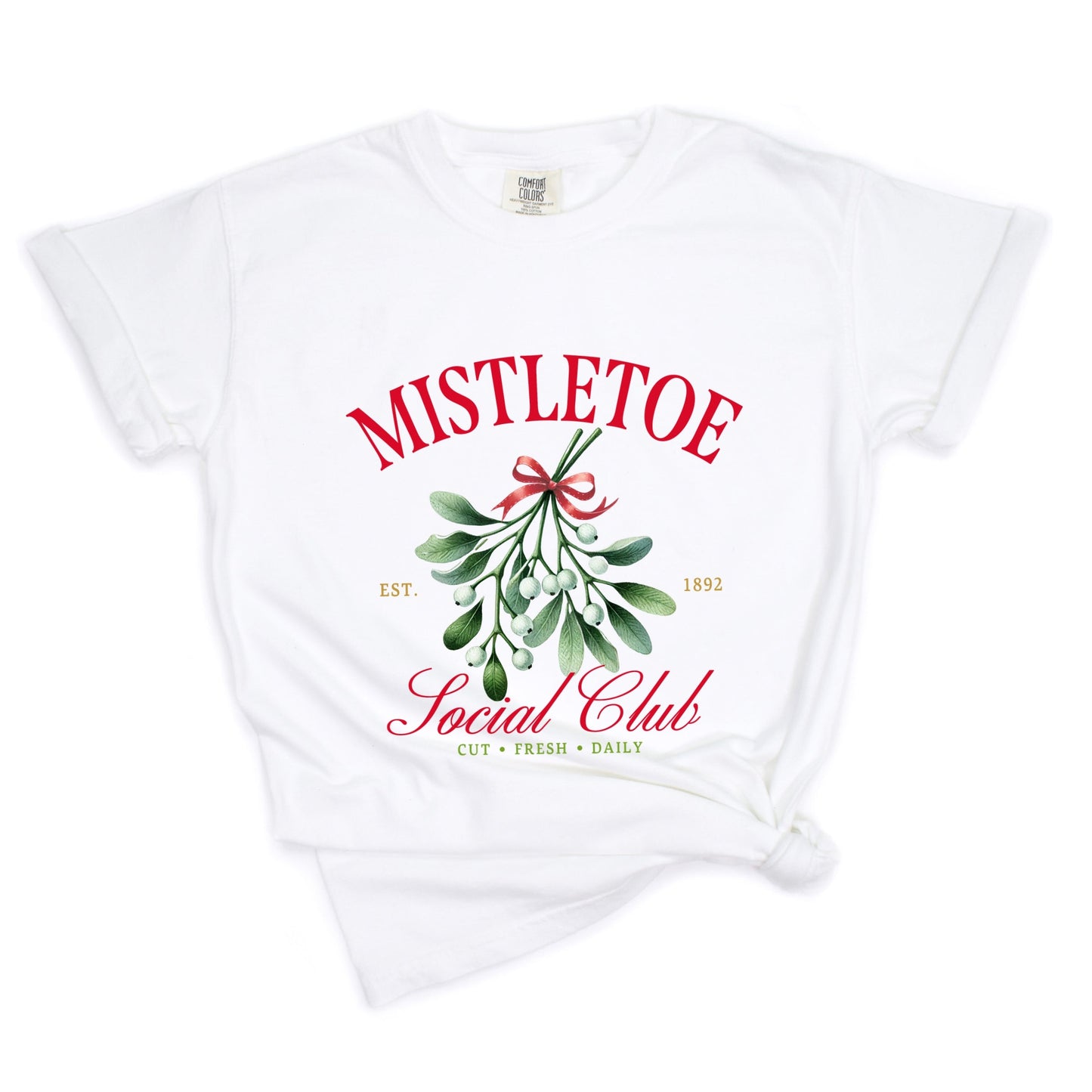 Mistletoe Social Club - Garment Dyed Tee