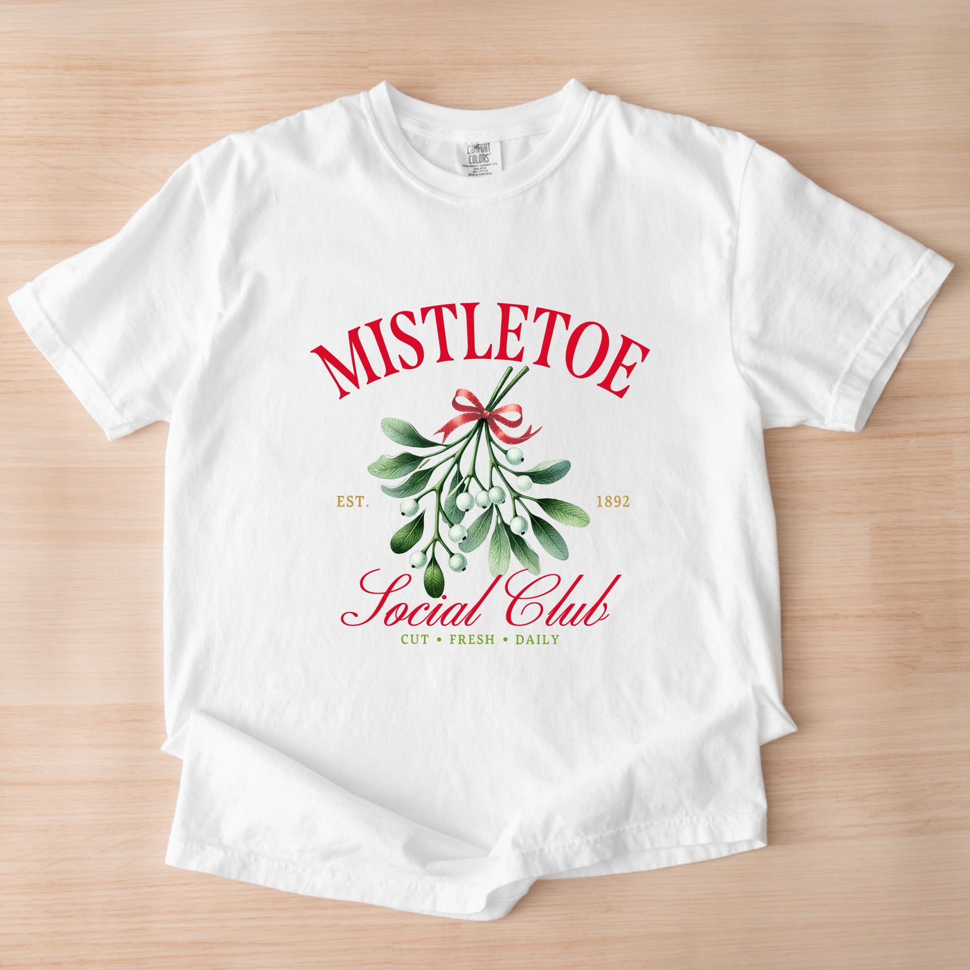Mistletoe Social Club - Garment Dyed Tee