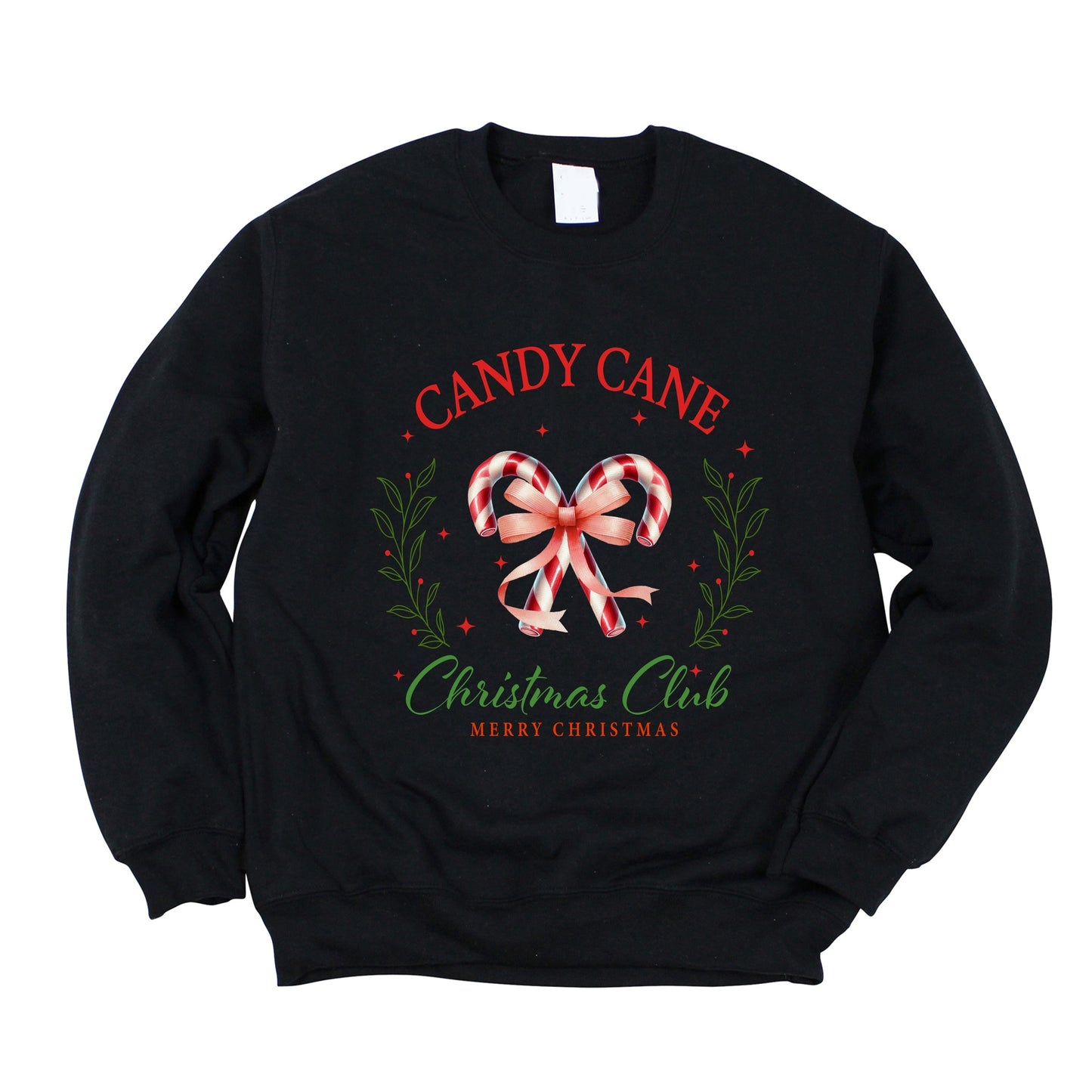 Candy Cane Christmas Club -  Womens Sweatshirt