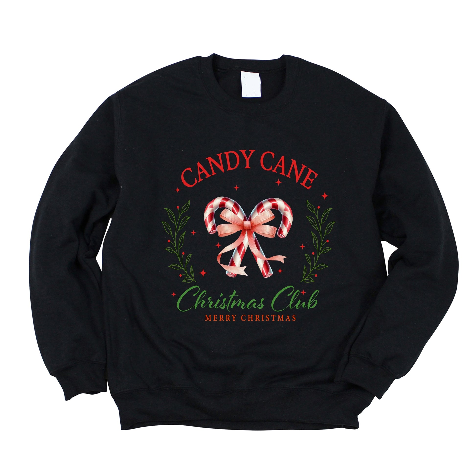 Candy Cane Christmas Club -  Womens Sweatshirt