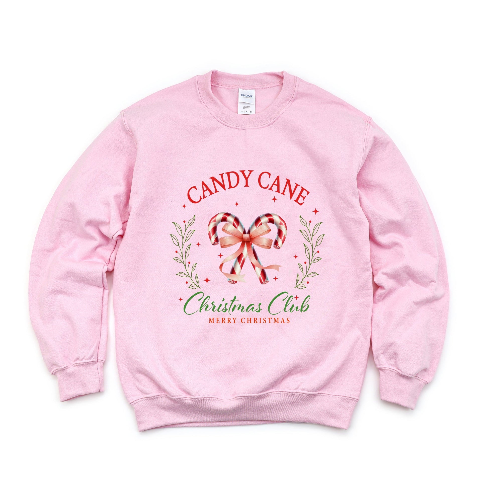 Candy Cane Christmas Club -  Womens Sweatshirt