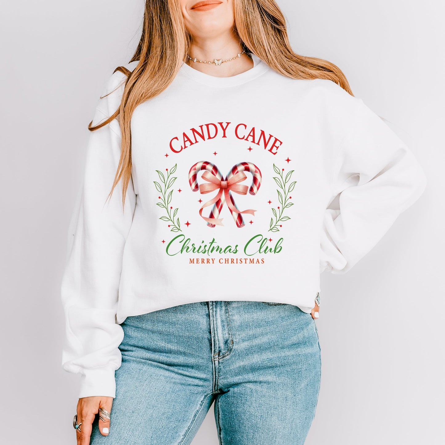 Candy Cane Christmas Club -  Women's Sweatshirt