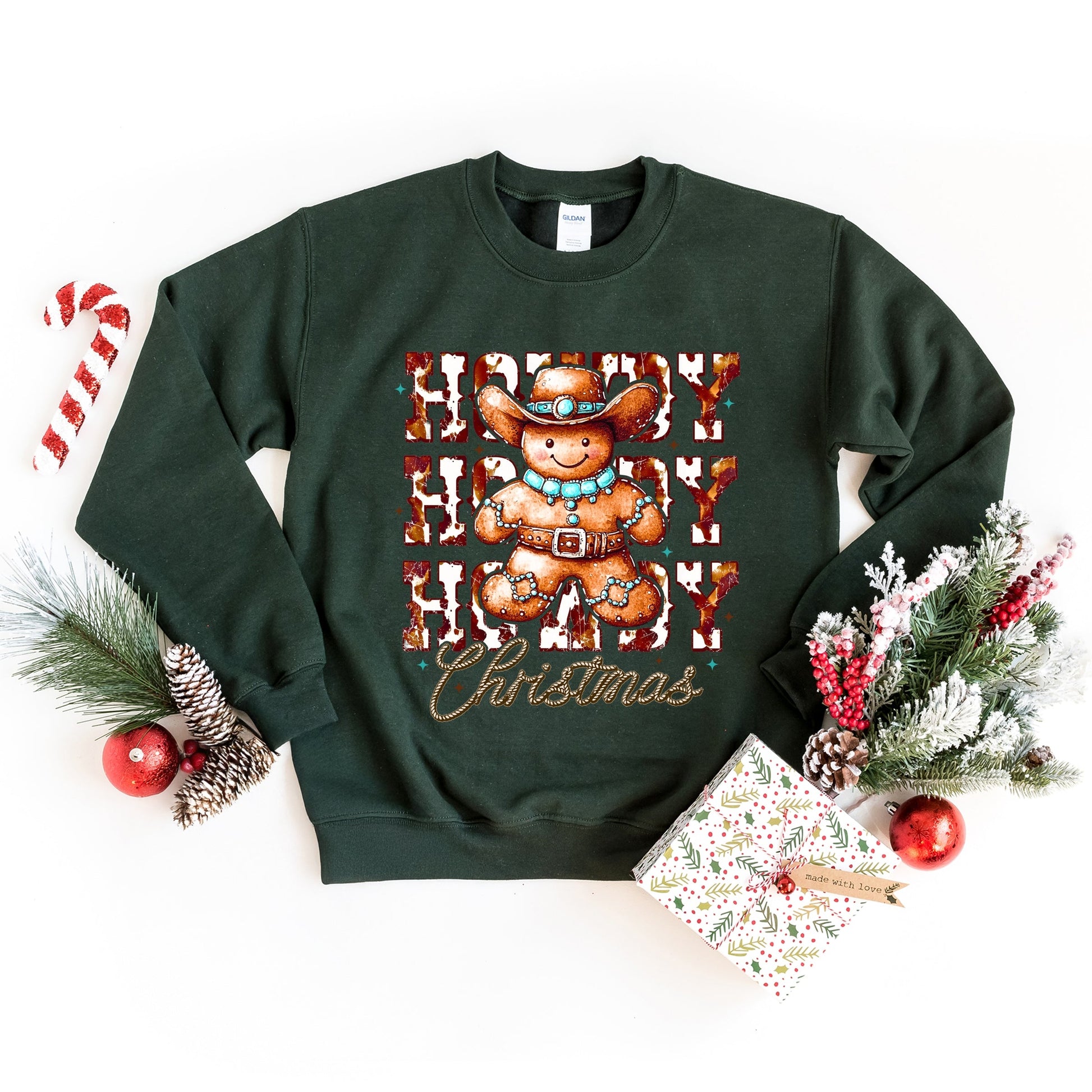 Howdy Gingerbread - Women's Graphic Sweatshirt