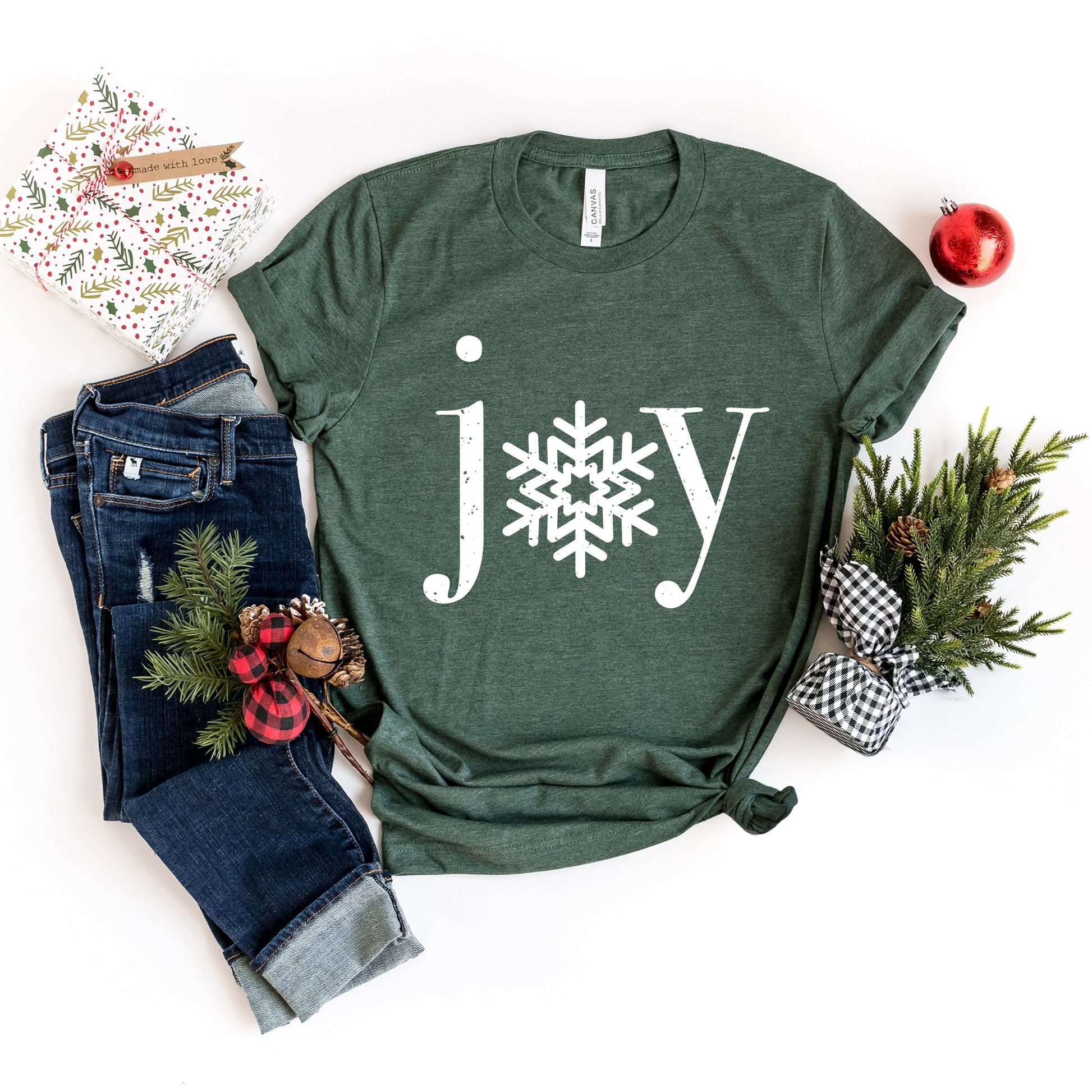 Joy Snowflake - Women's Short Sleeve Graphic T-Shirt