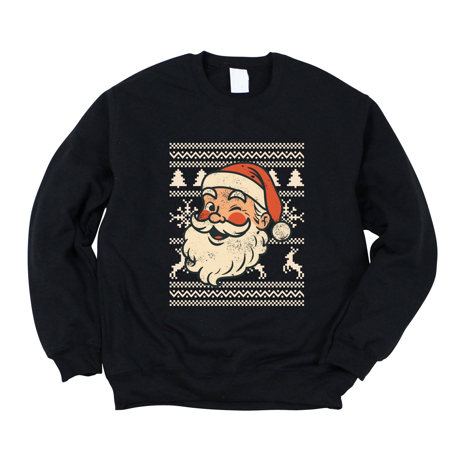 Ugly Sweater Santa Face -  Women's Sweatshirt