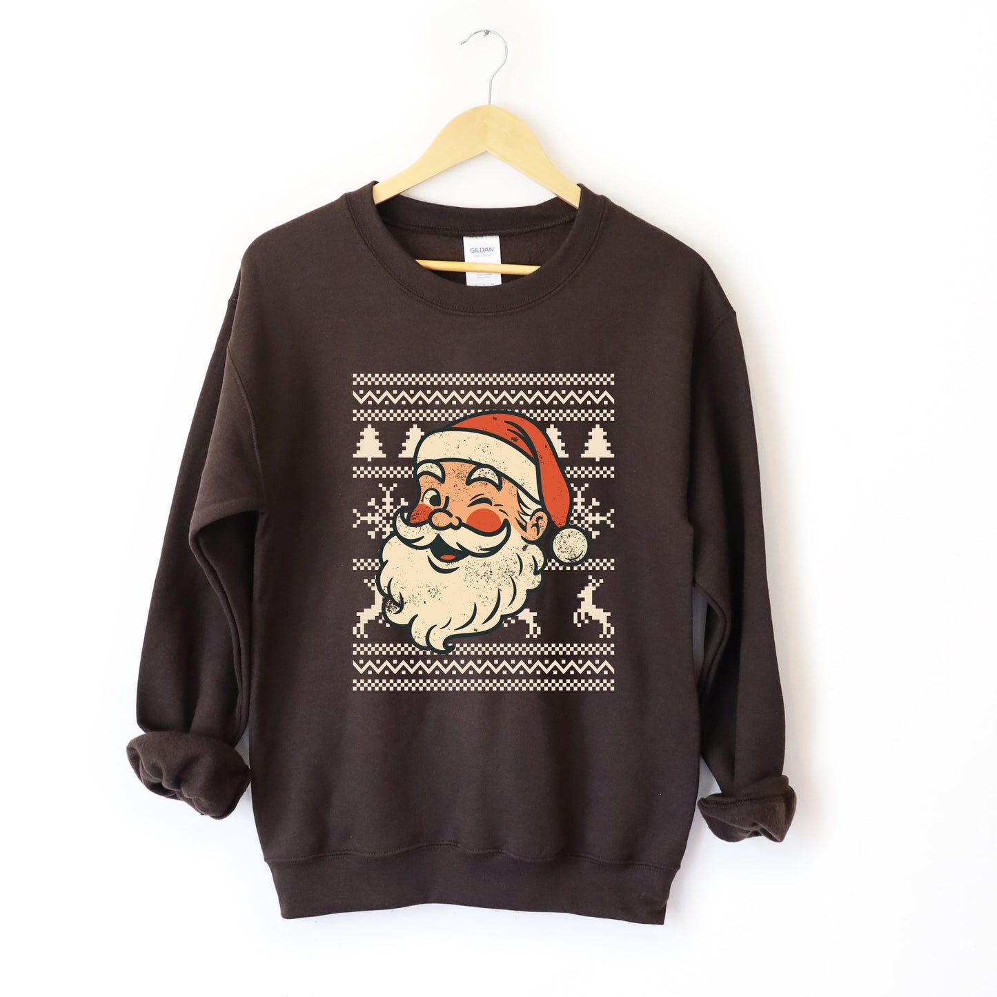 Ugly Sweater Santa Face -  Women's Sweatshirt