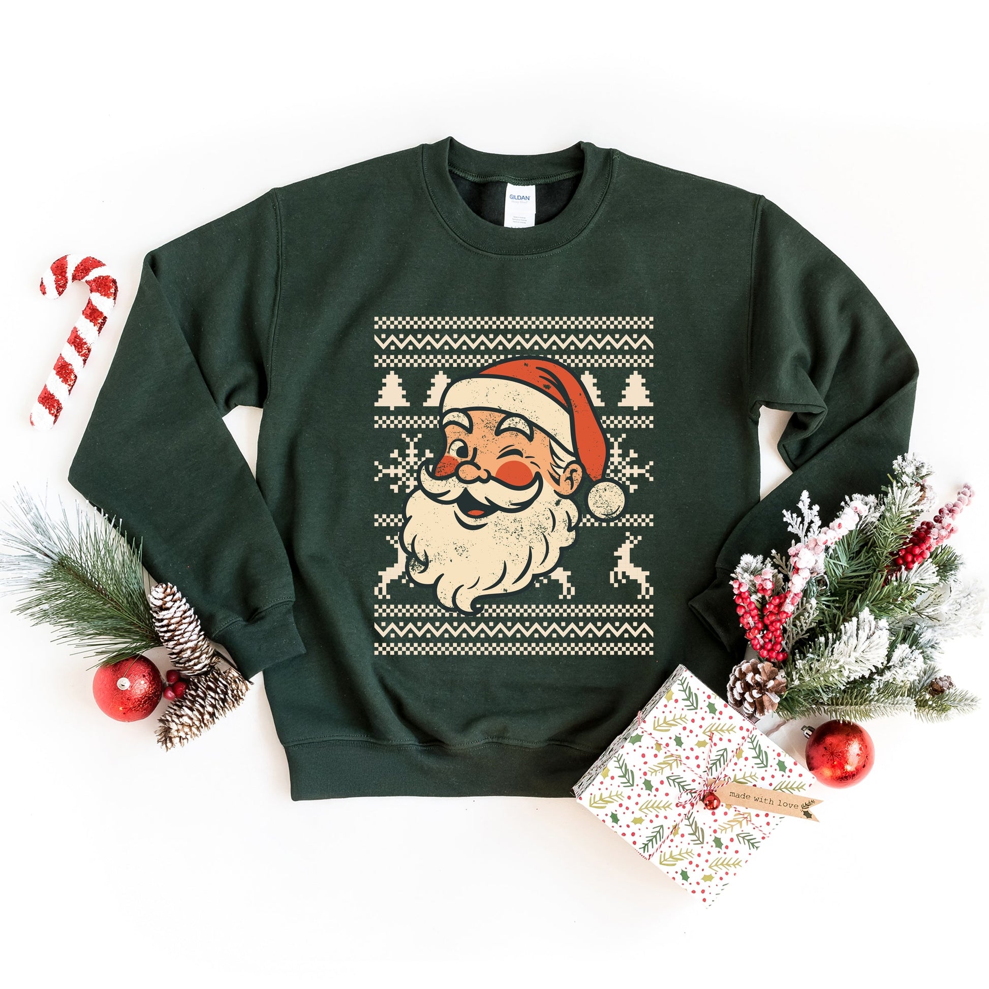 Ugly Sweater Santa Face -  Women's Sweatshirt