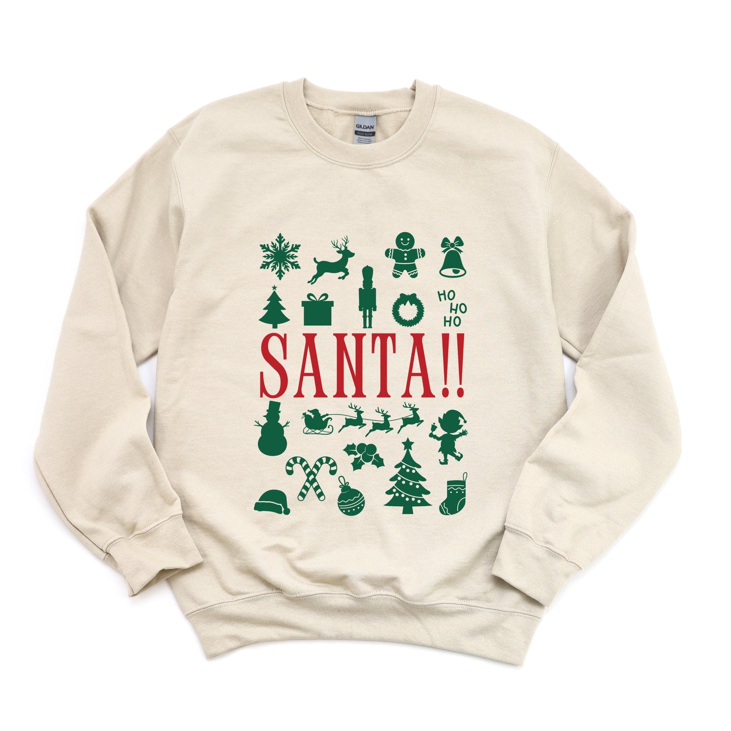 Santa Christmas Icons -  Women's Sweatshirt