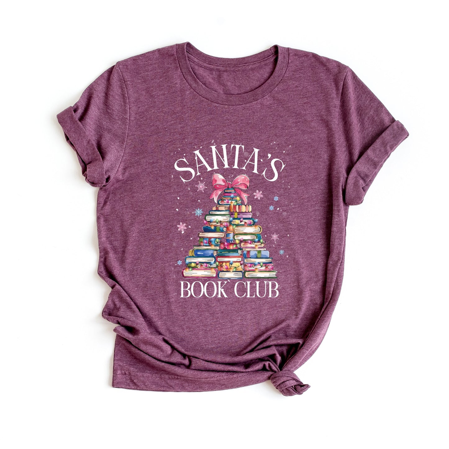 Santa's Book Club - Women's Short Sleeve Tee