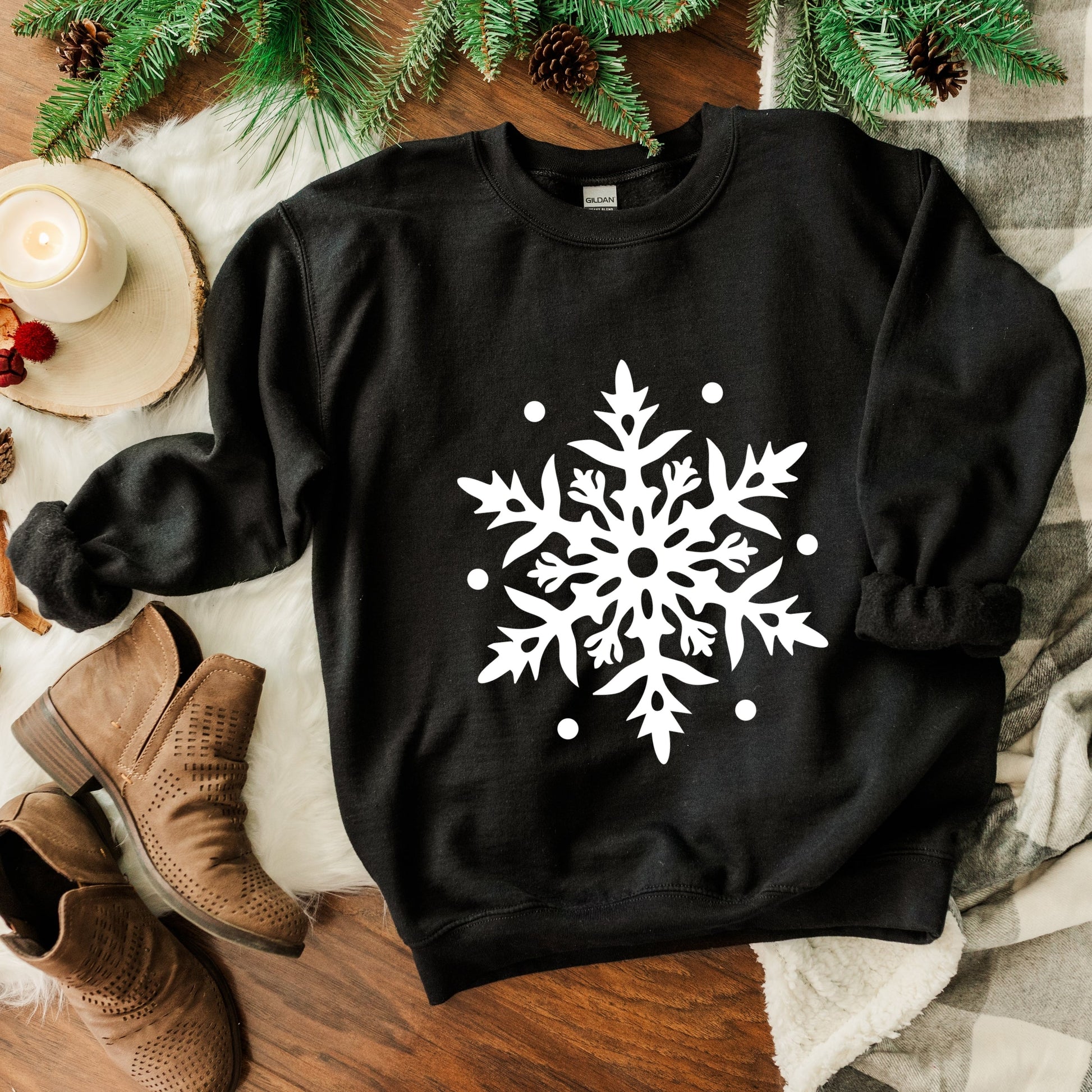 White Snowflake - Sweatshirt