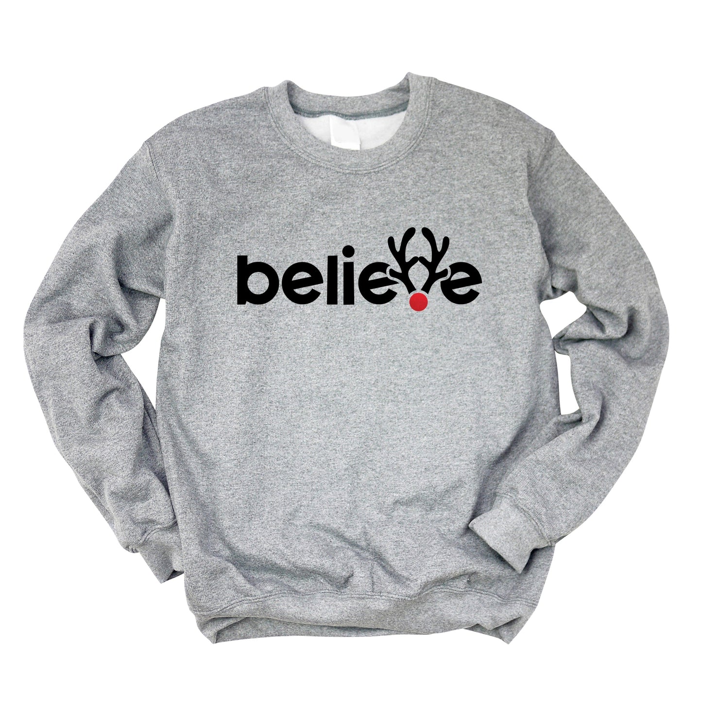 Believe Reindeer Antlers - Sweatshirt